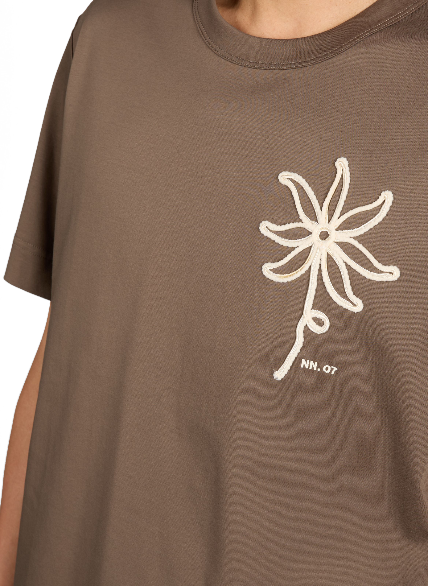 T-shirt Pedro en coton NN.07 Marron