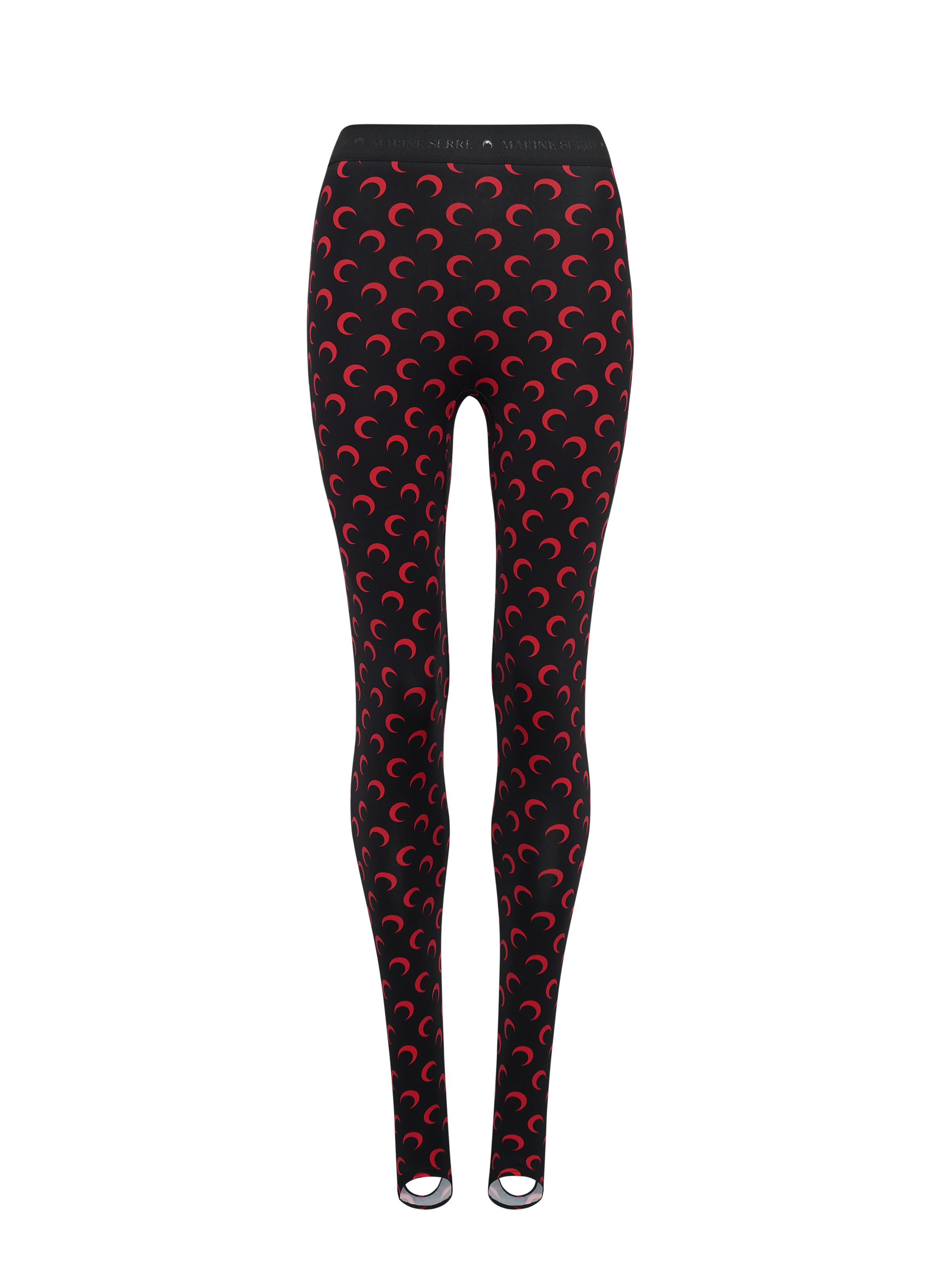 Legging en jersey imprimé moon MARINE SERRE Noir