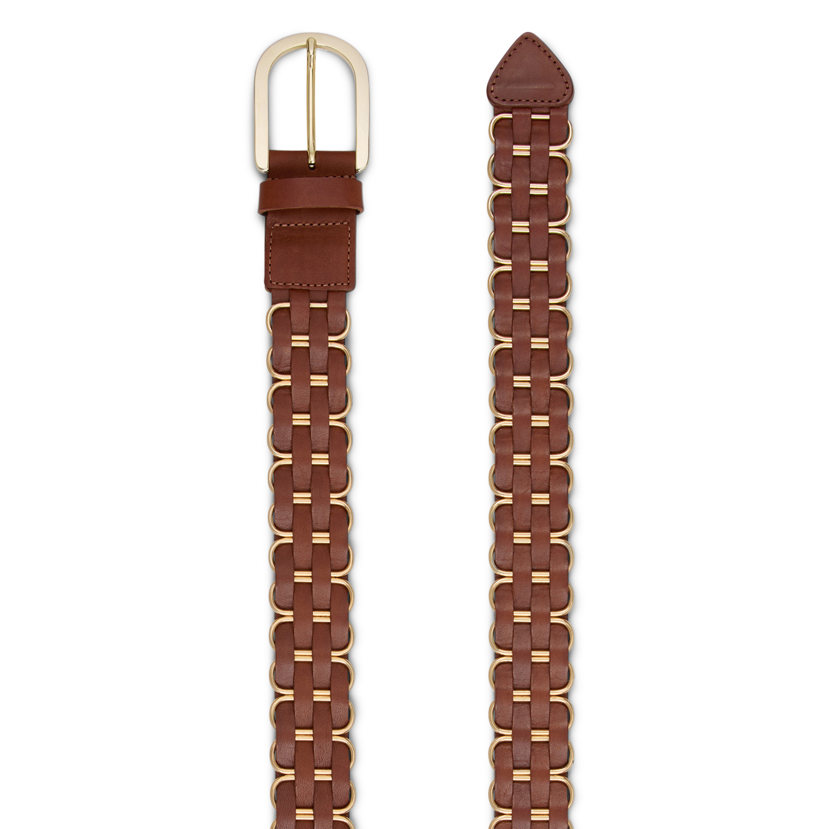 Ceinture en cuir beck BA&SH Marron