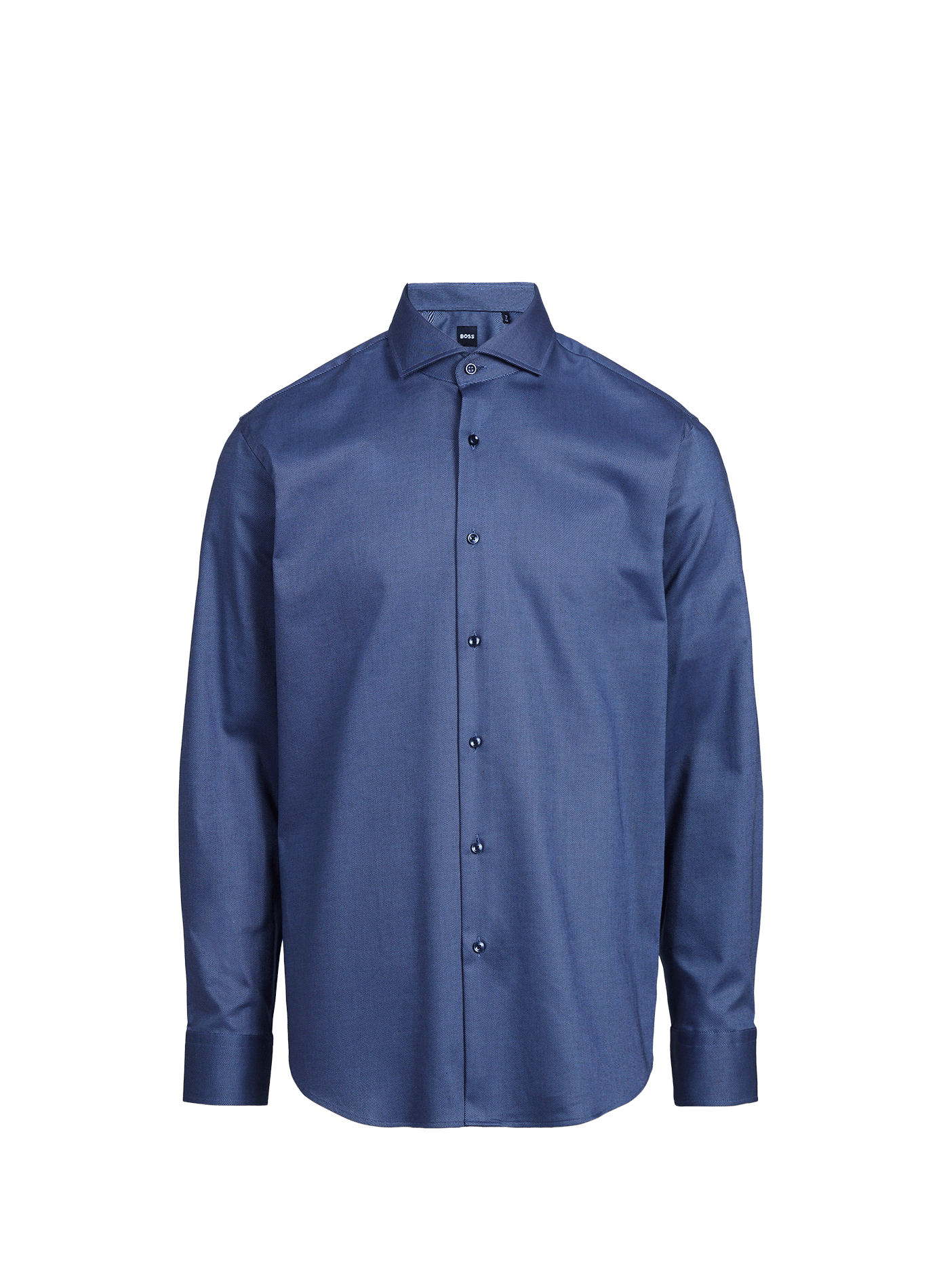 Straight cotton blend Shirt BOSS Blue