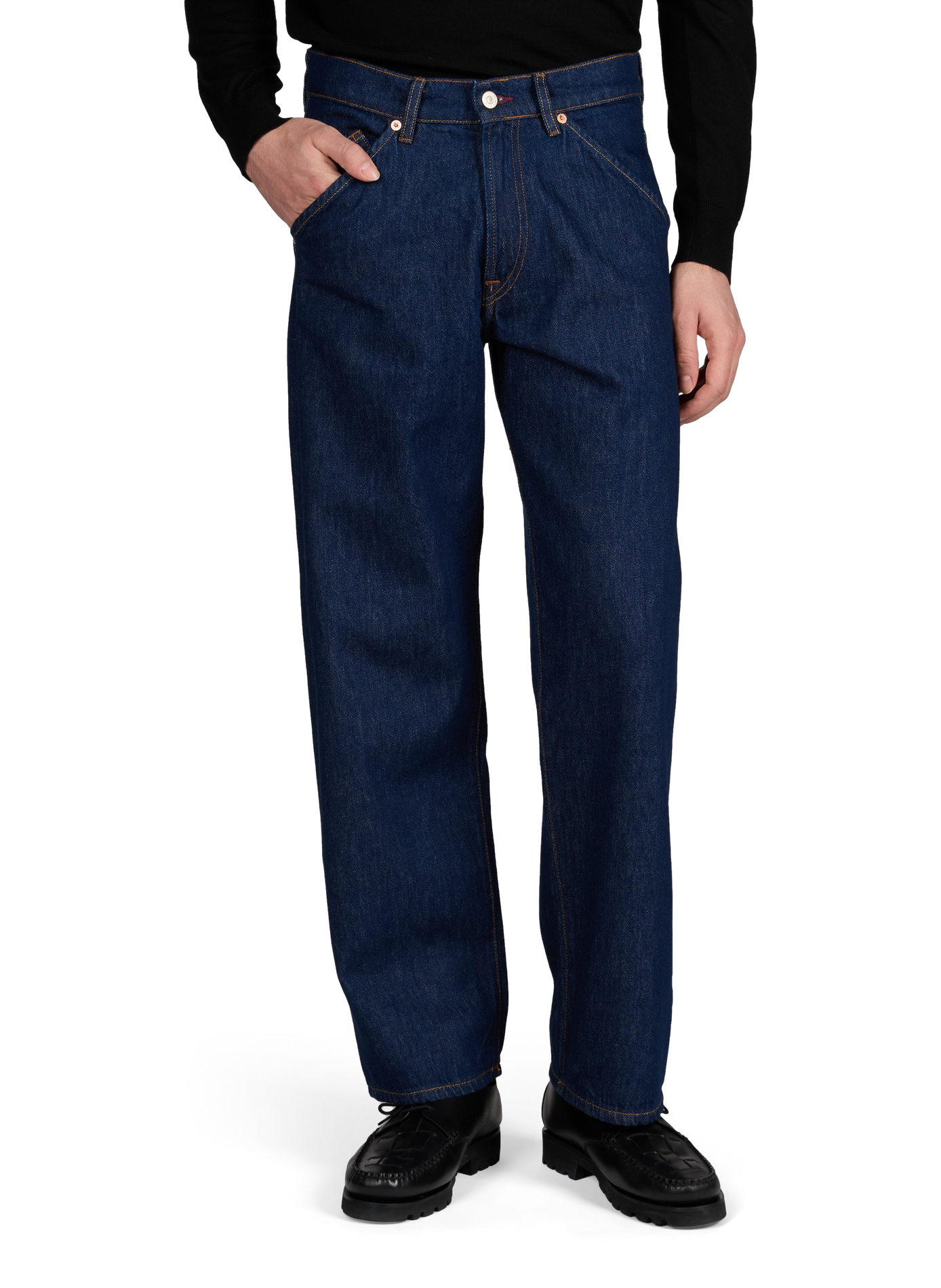 Relaxed fit jeans in recycled cotton blend PAUL SMITH Blue