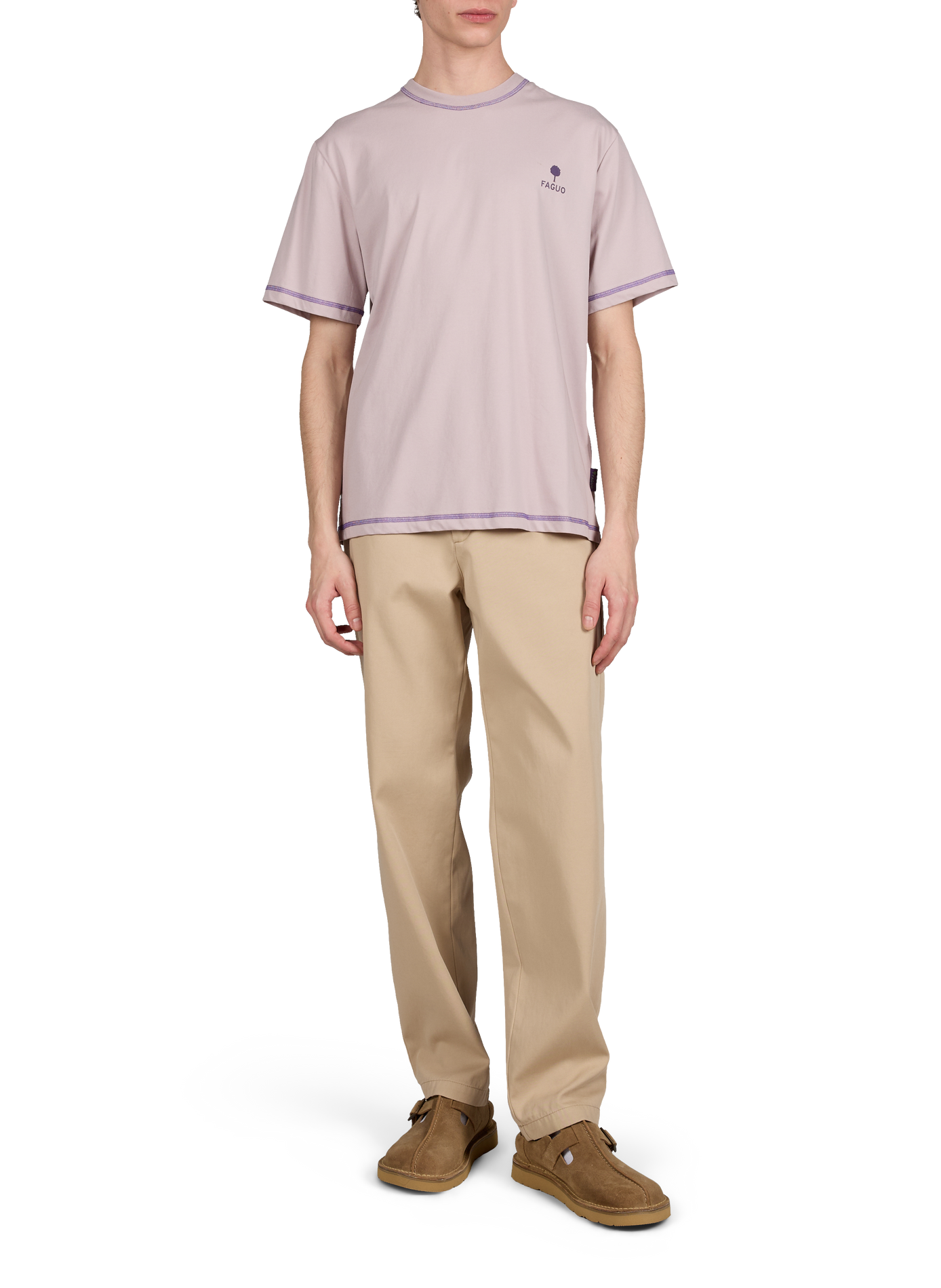 T-shirt Lugny en coton mélangé FAGUO Violet