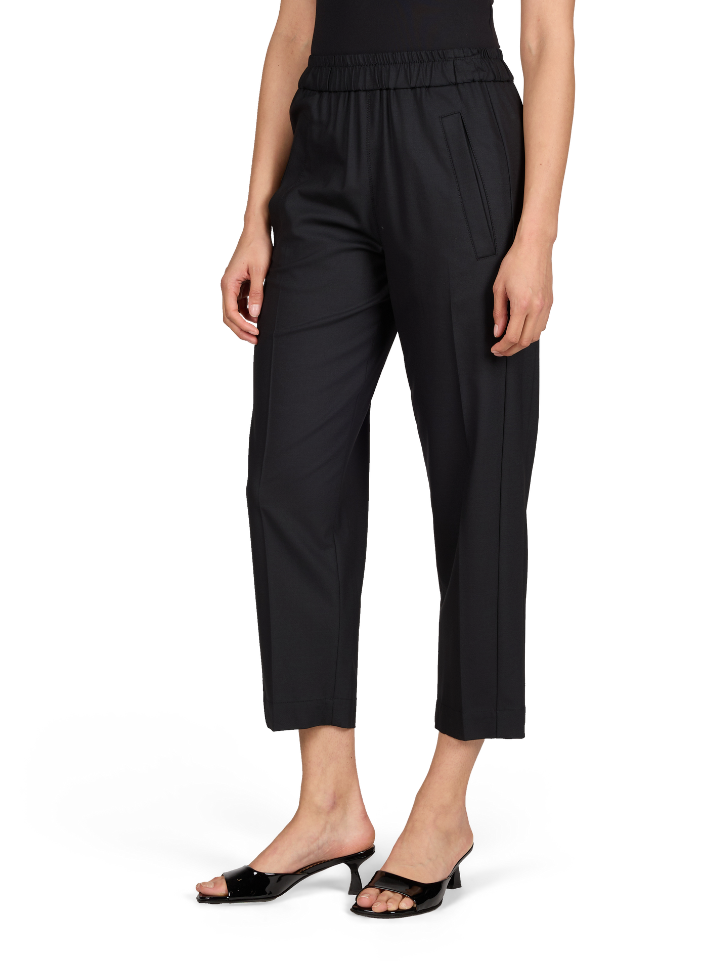Solid virgin wool trousers TELA Multicolour
