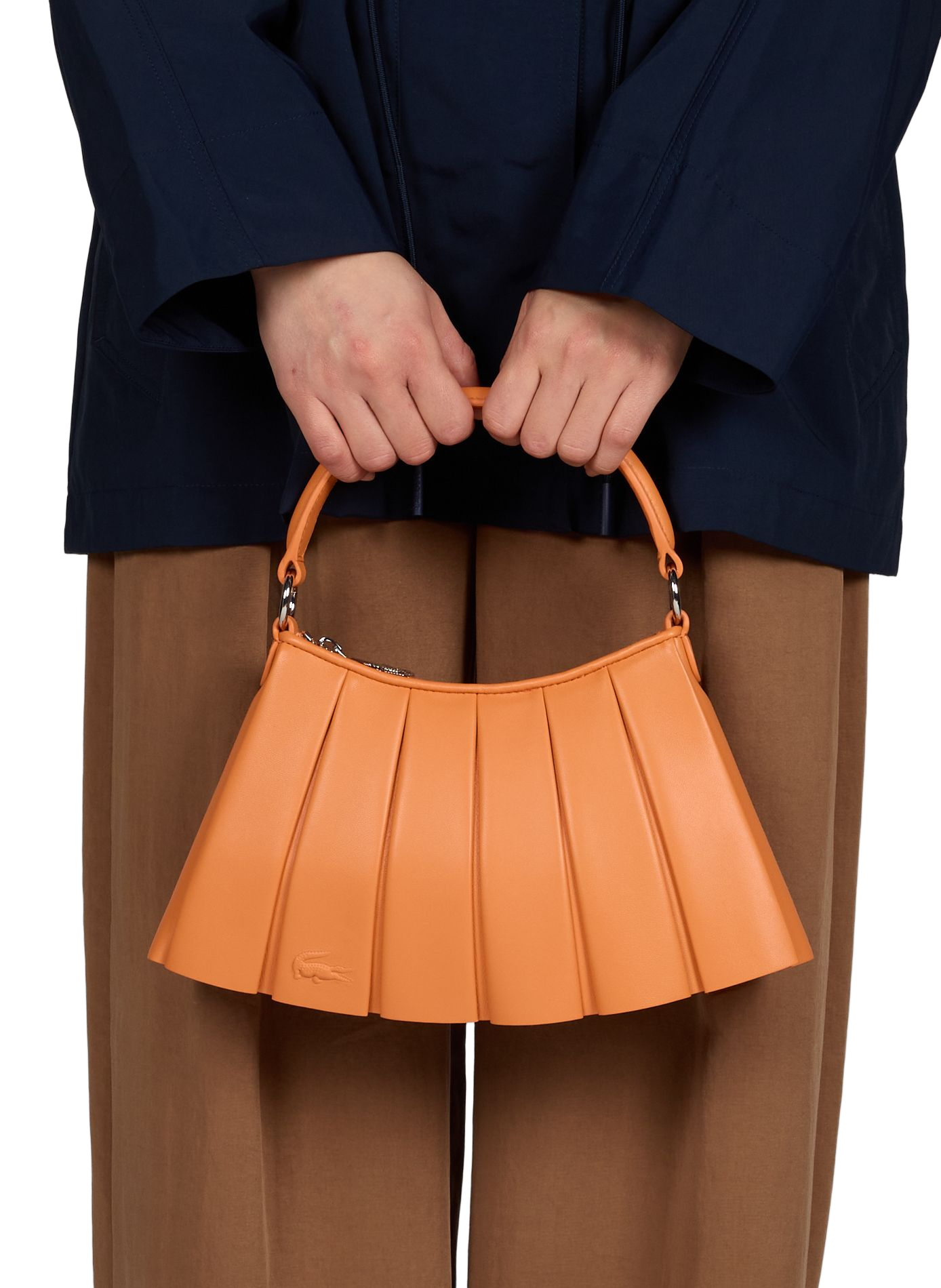 Petit sac Lenglen en cuir LACOSTE Orange
