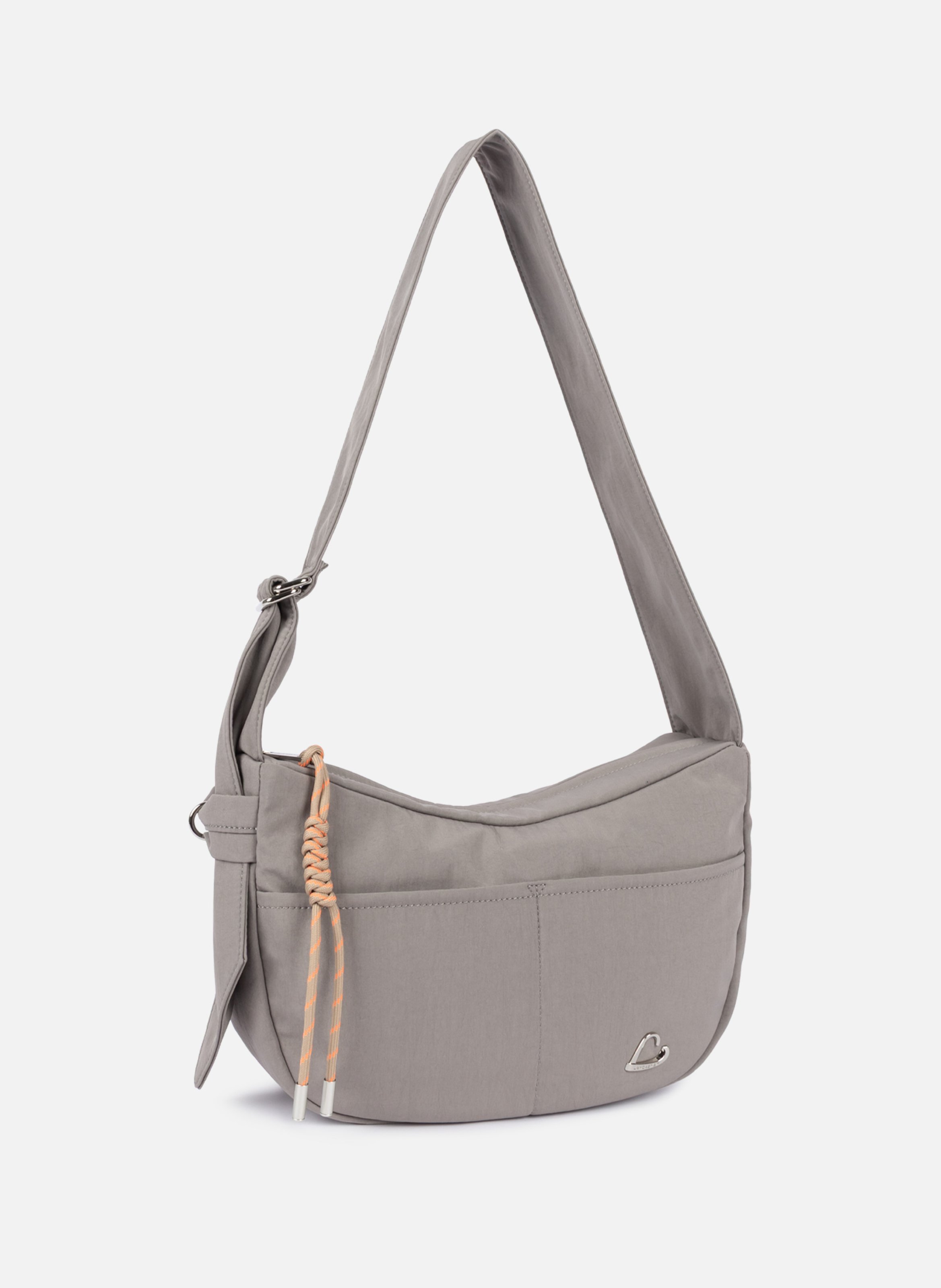 Sac besace - basic love LANCASTER Gris