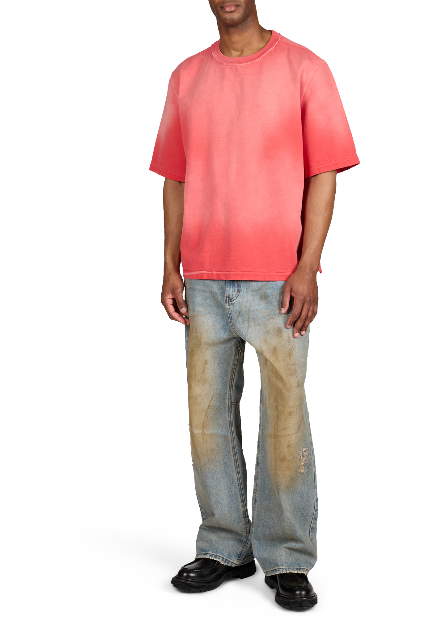 Rechte jeans van katoen. ANDERSSON BELL Blauw