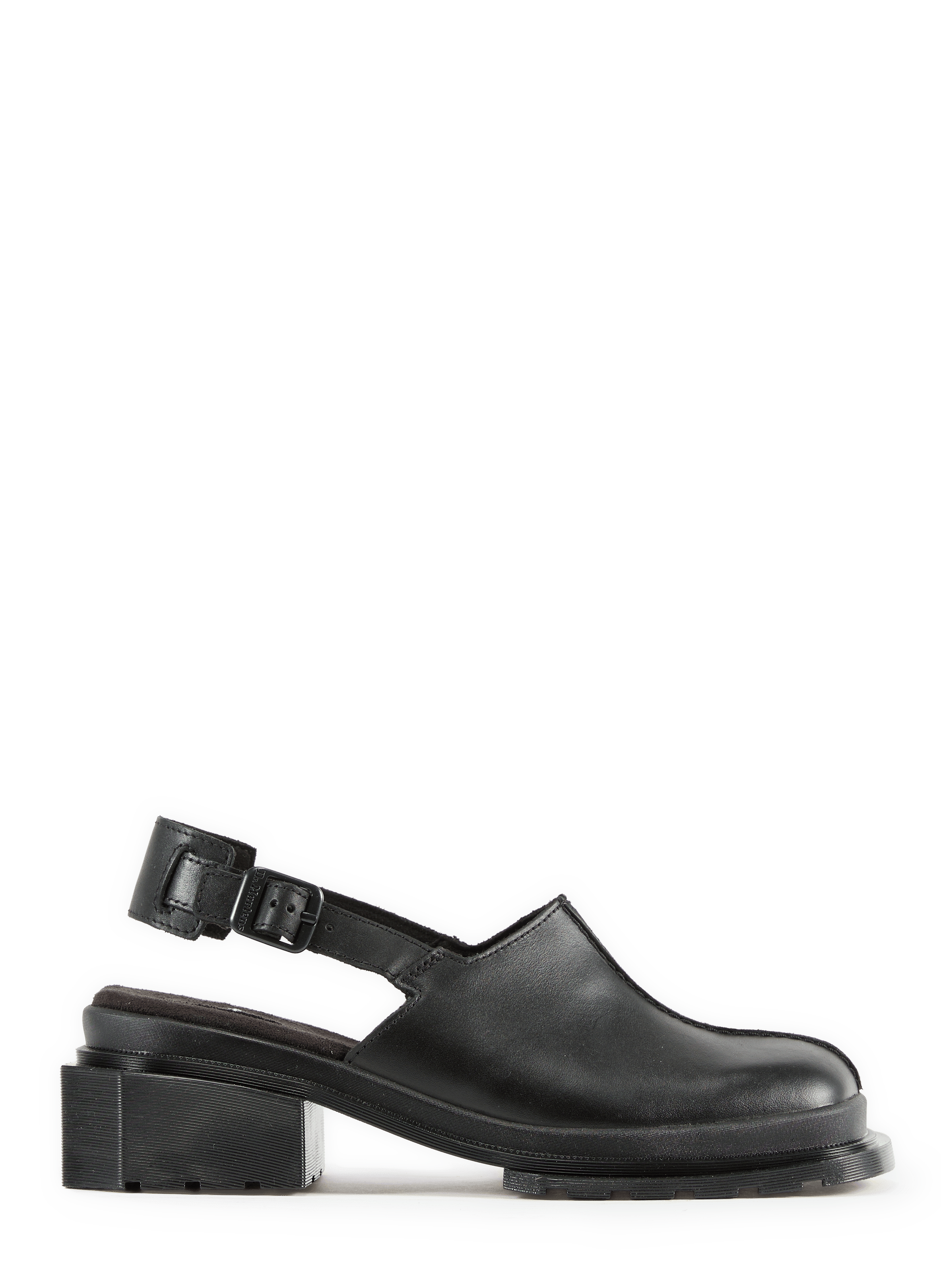 Square-toe leather mules Maybole DR. MARTENS Black