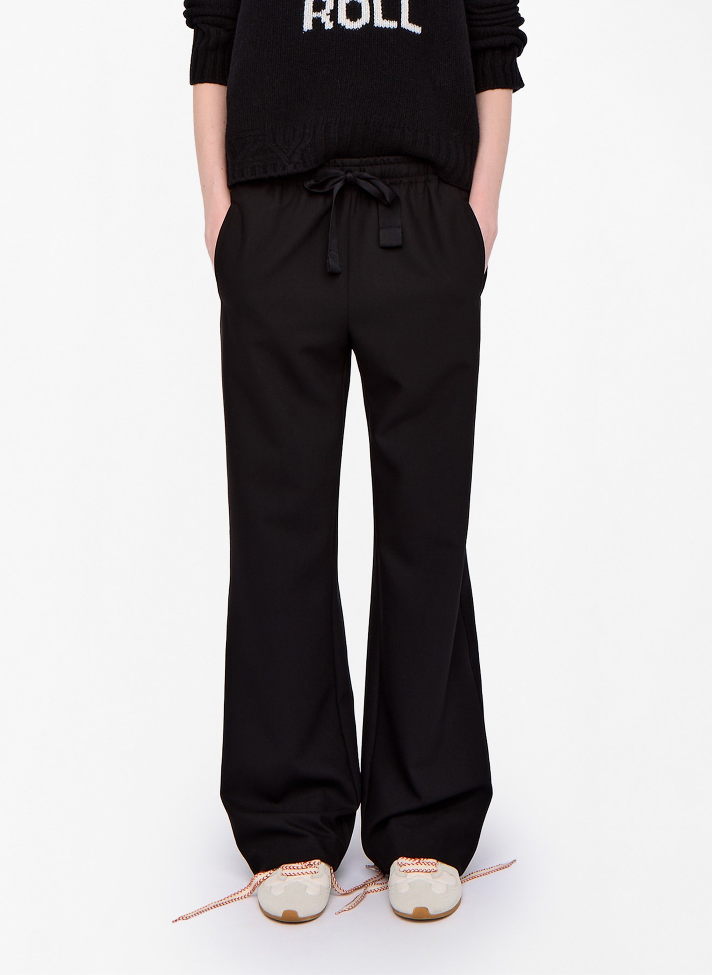 Pantalon droit poma ZADIG&VOLTAIRE Noir