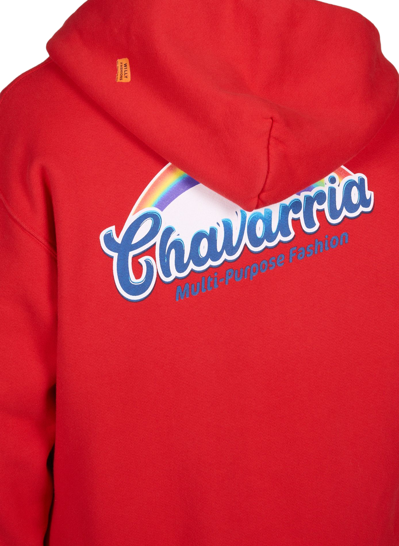 Hoodie Fabuloso - Shrunken cotton hoodie WILLY CHAVARRIA Red