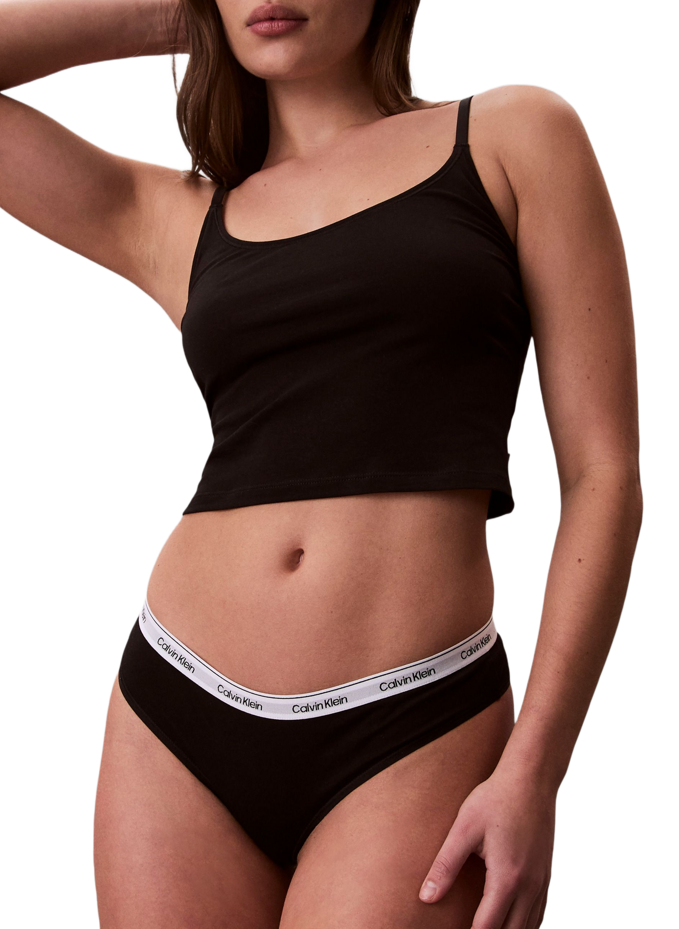 Lot de 3 slips brésiliens en coton mélangé CALVIN KLEIN Multicolour