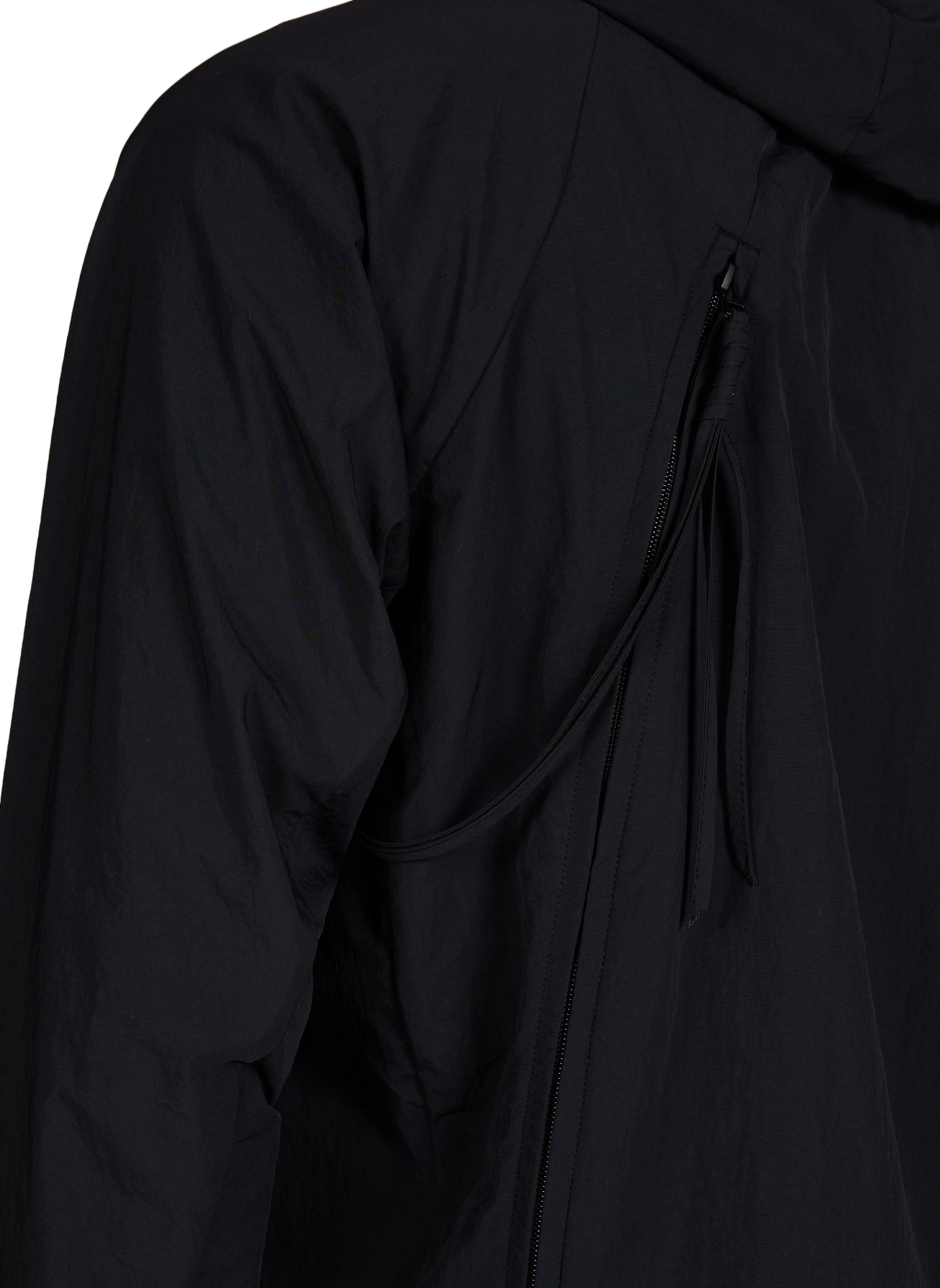 Veste à capuche à ouverture zippée à l'arrière POST ARCHIVE FACTION Noir