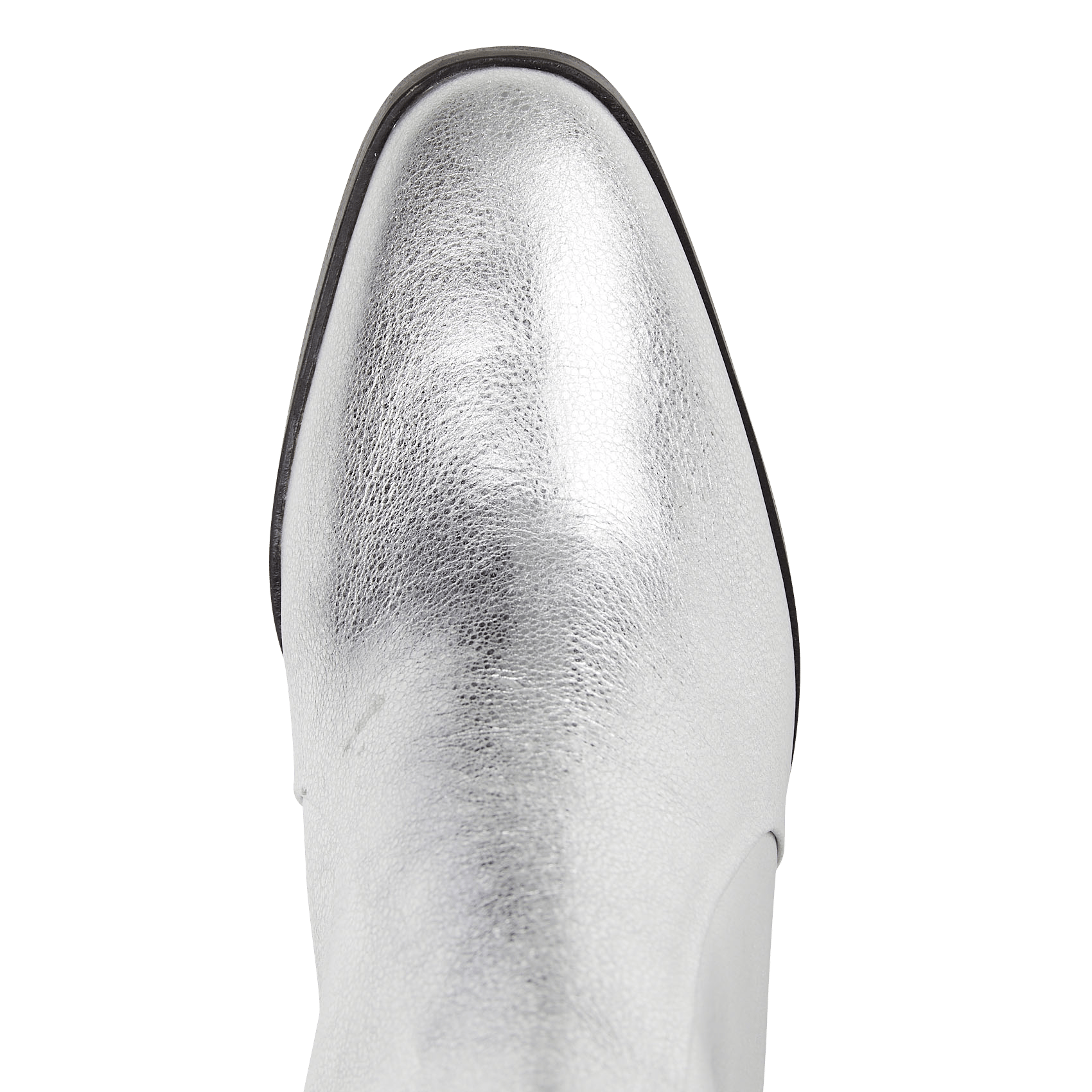 Bottines en cuir IKKS Argent