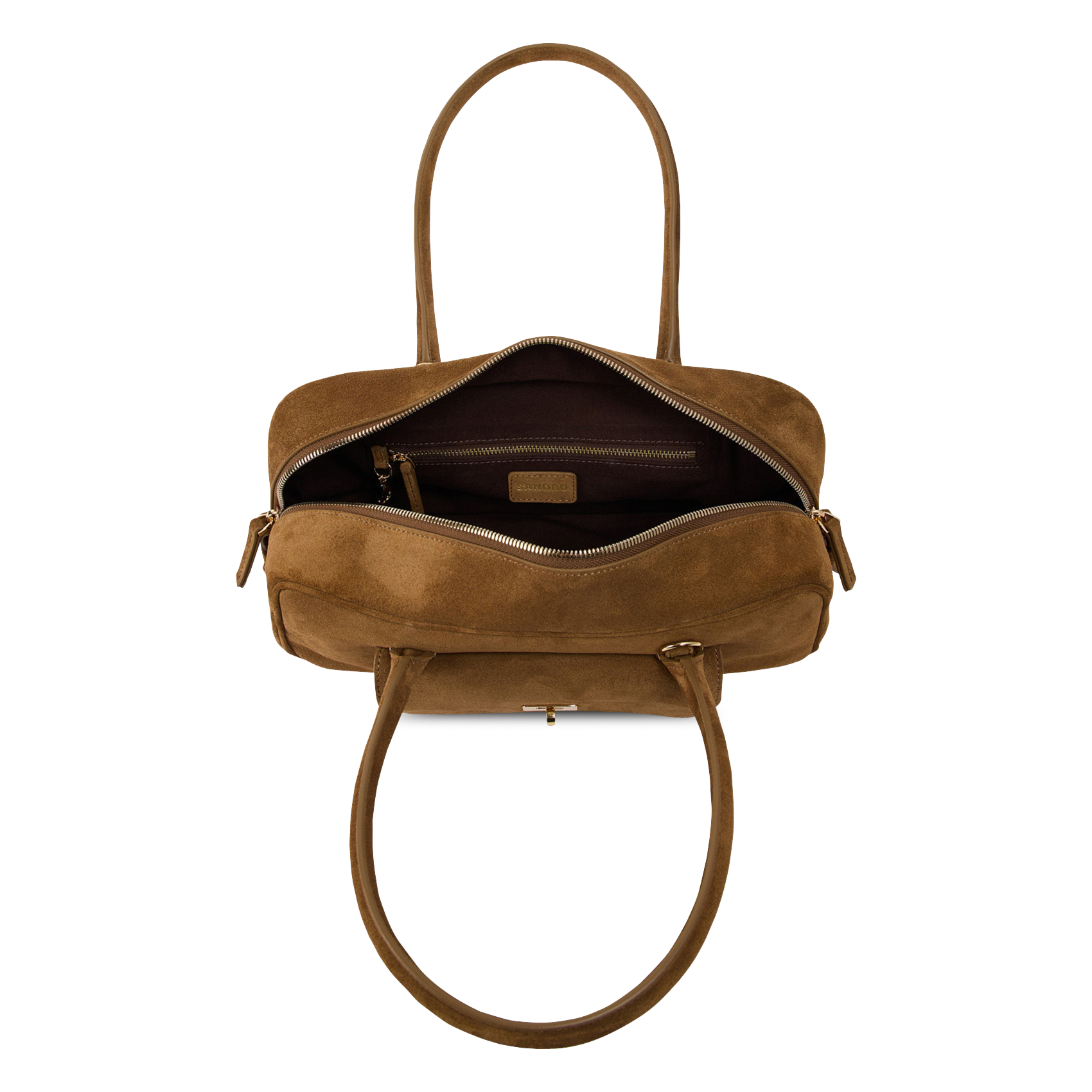 Sac à main en cuir SANDRO Beige