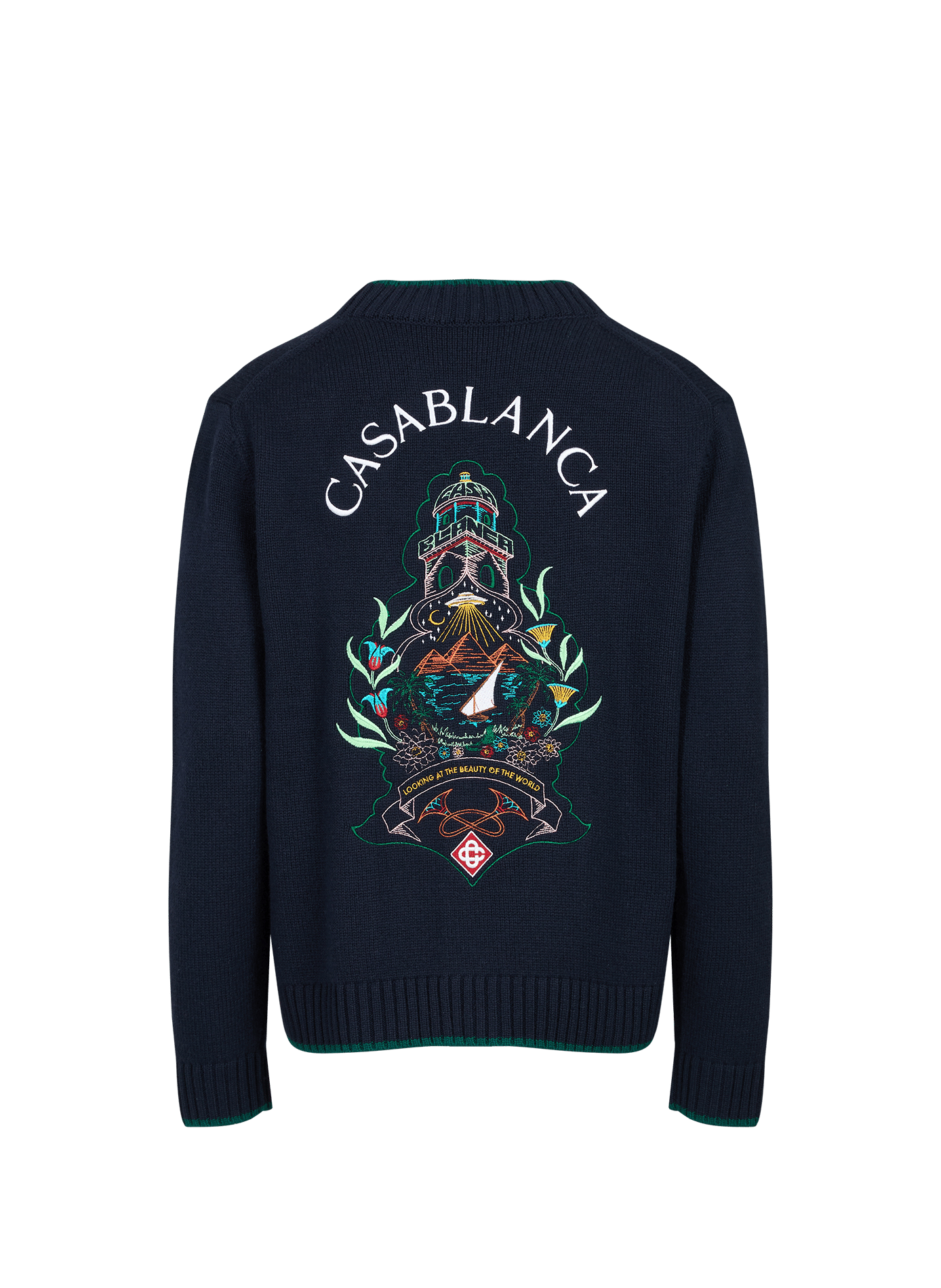 Bestickte Weste aus Wolle und Kaschmir CASABLANCA PARIS Mehrfarbig