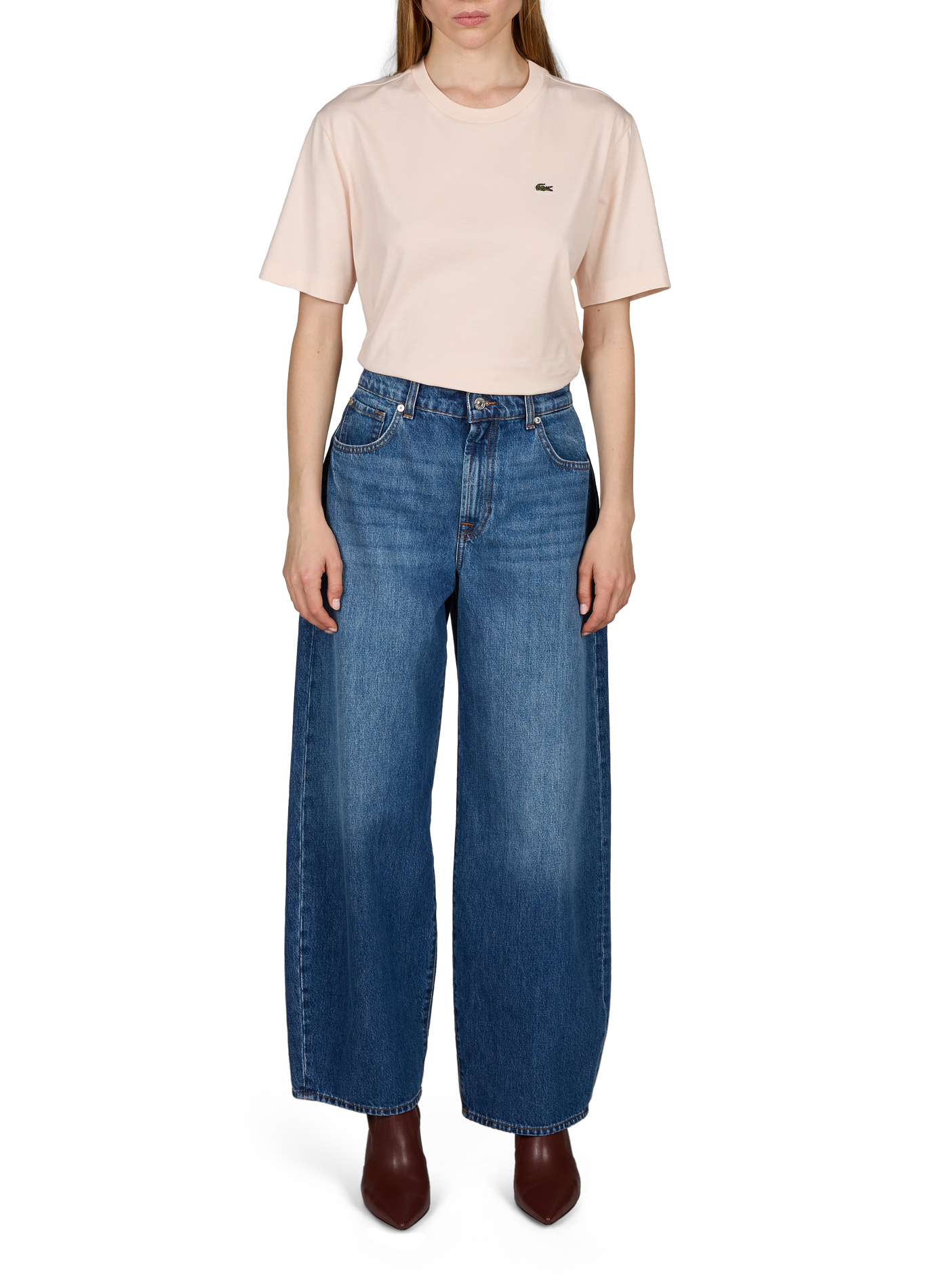 Classic Cotton T-Shirt LACOSTE Beige