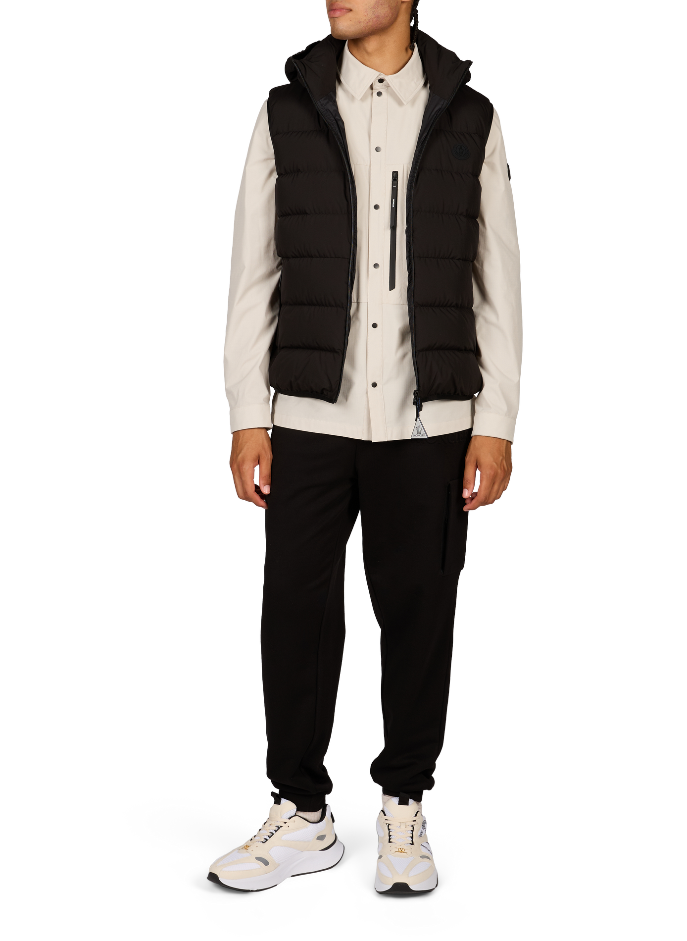 Arinella hooded sleeveless vest MONCLER Black