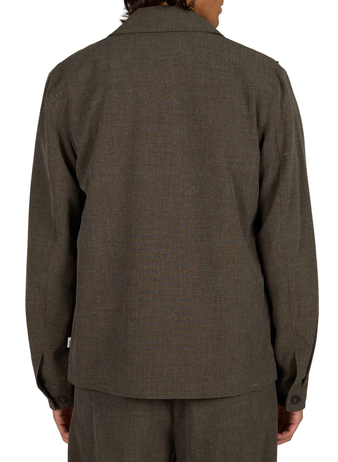 Solid button-down shirt LES DEUX Khaki