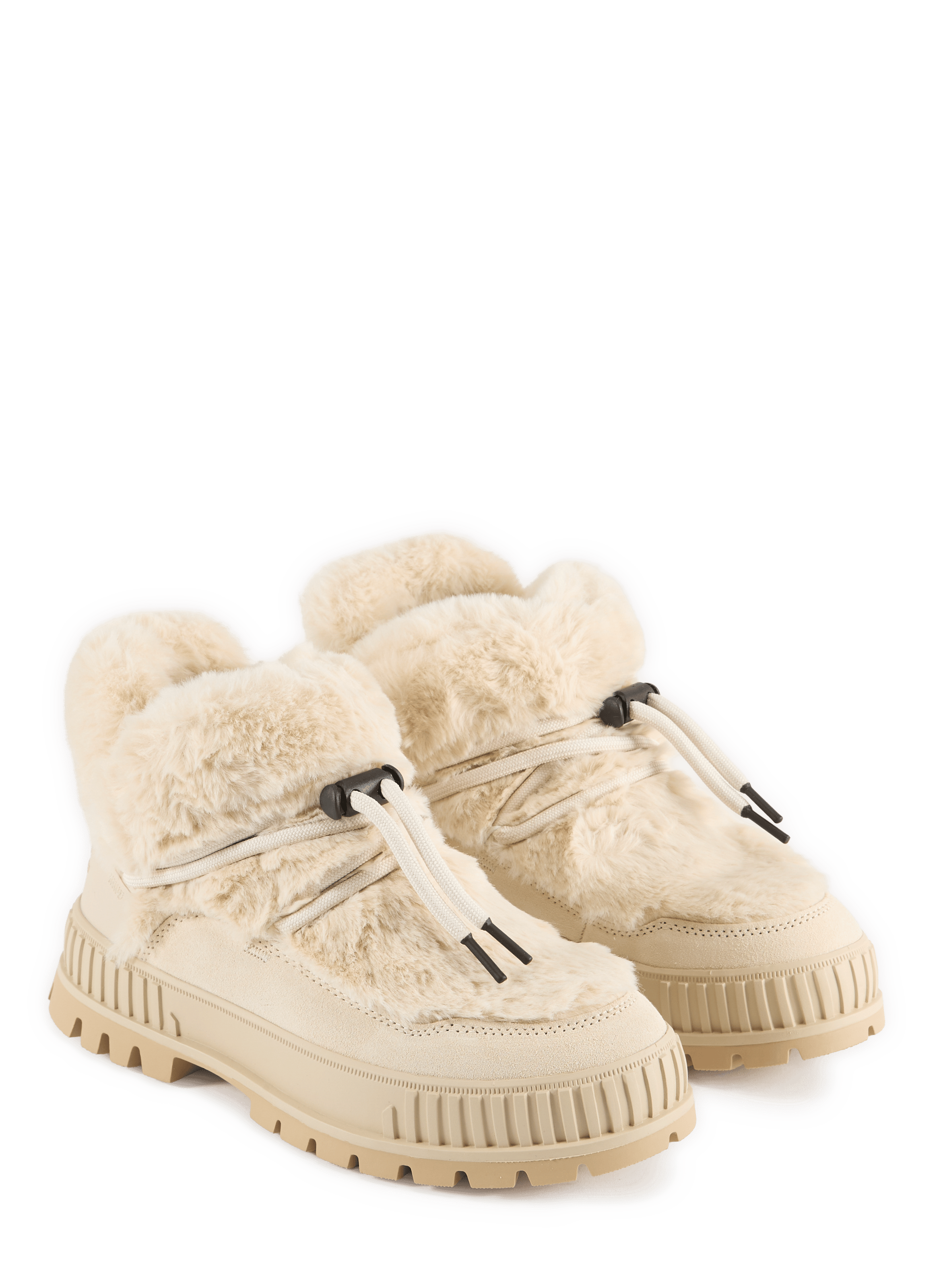 Two-material boots PALLADIUM Beige