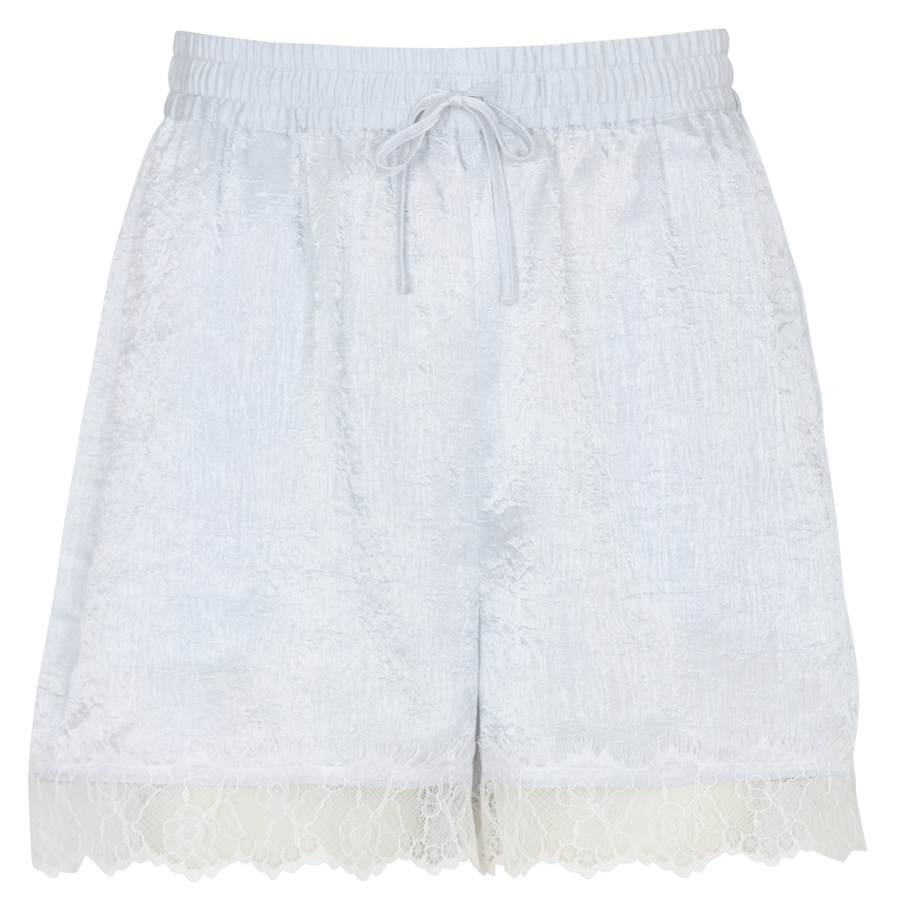Short enduit à bords en dentelle IKKS Bleu