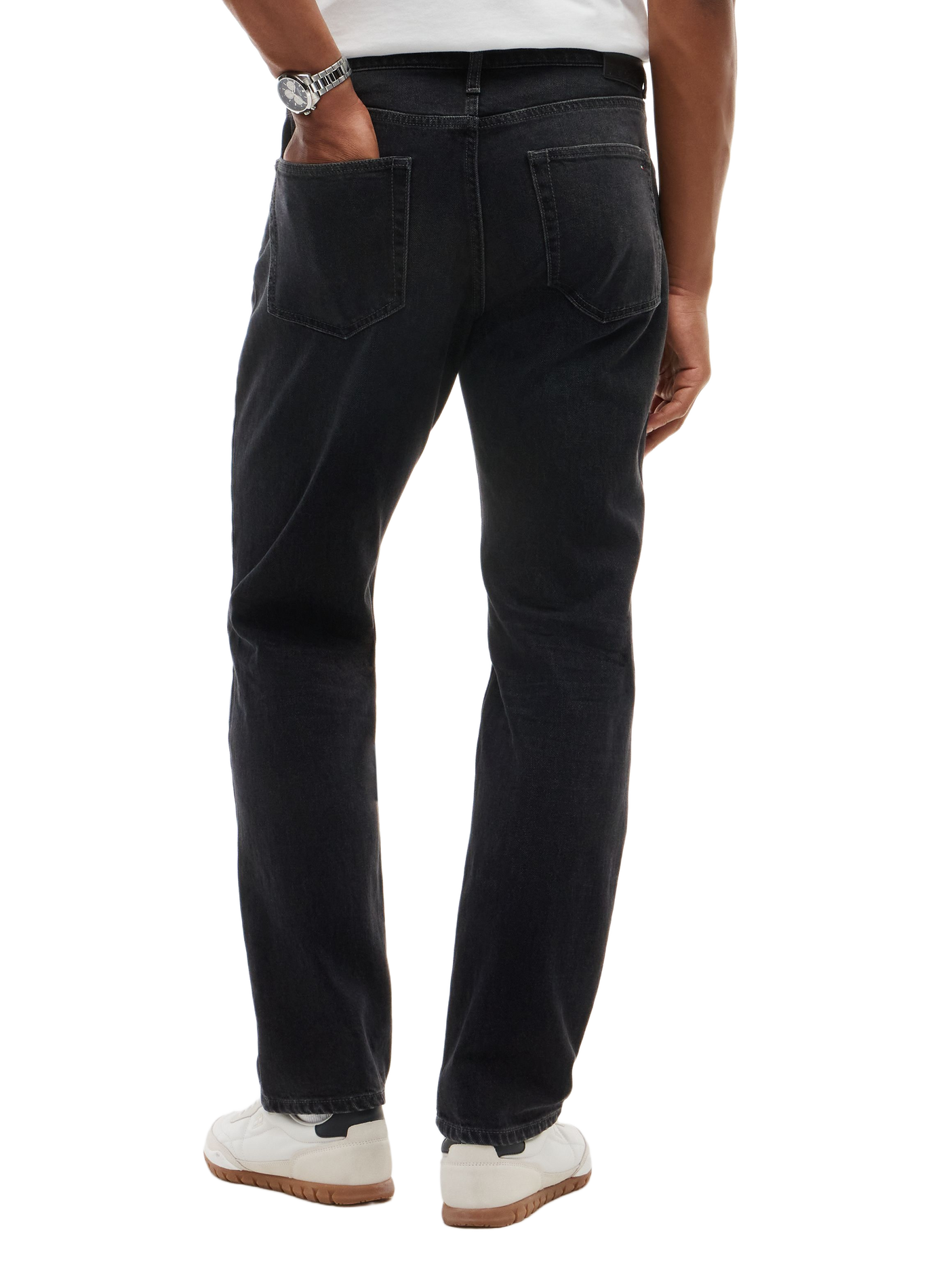 Jean droit uni TOMMY HILFIGER Black