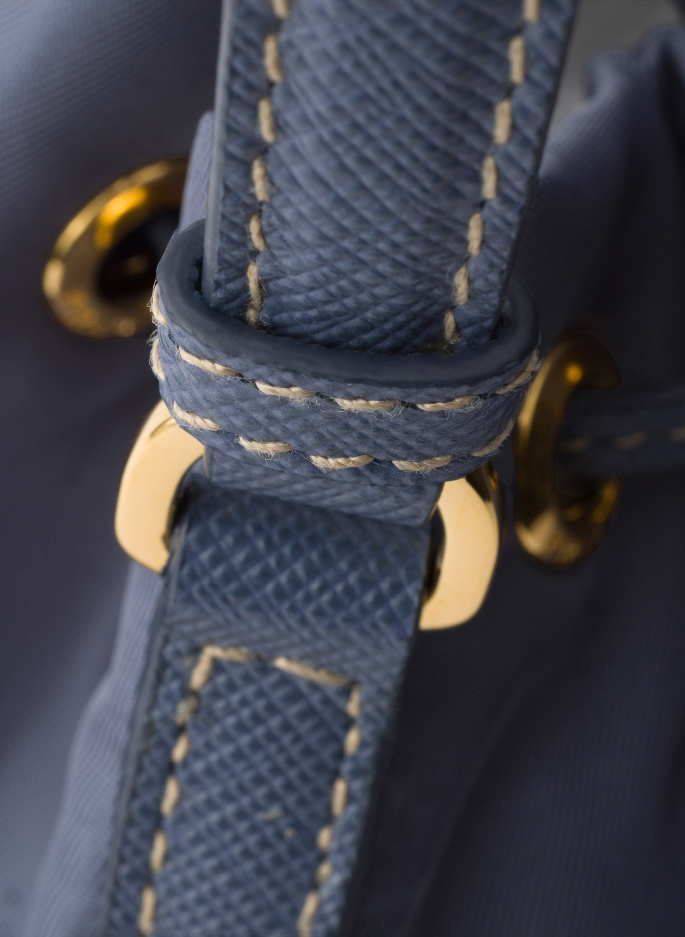 Sac seau prada duet en re-nylon PRADA Bleu
