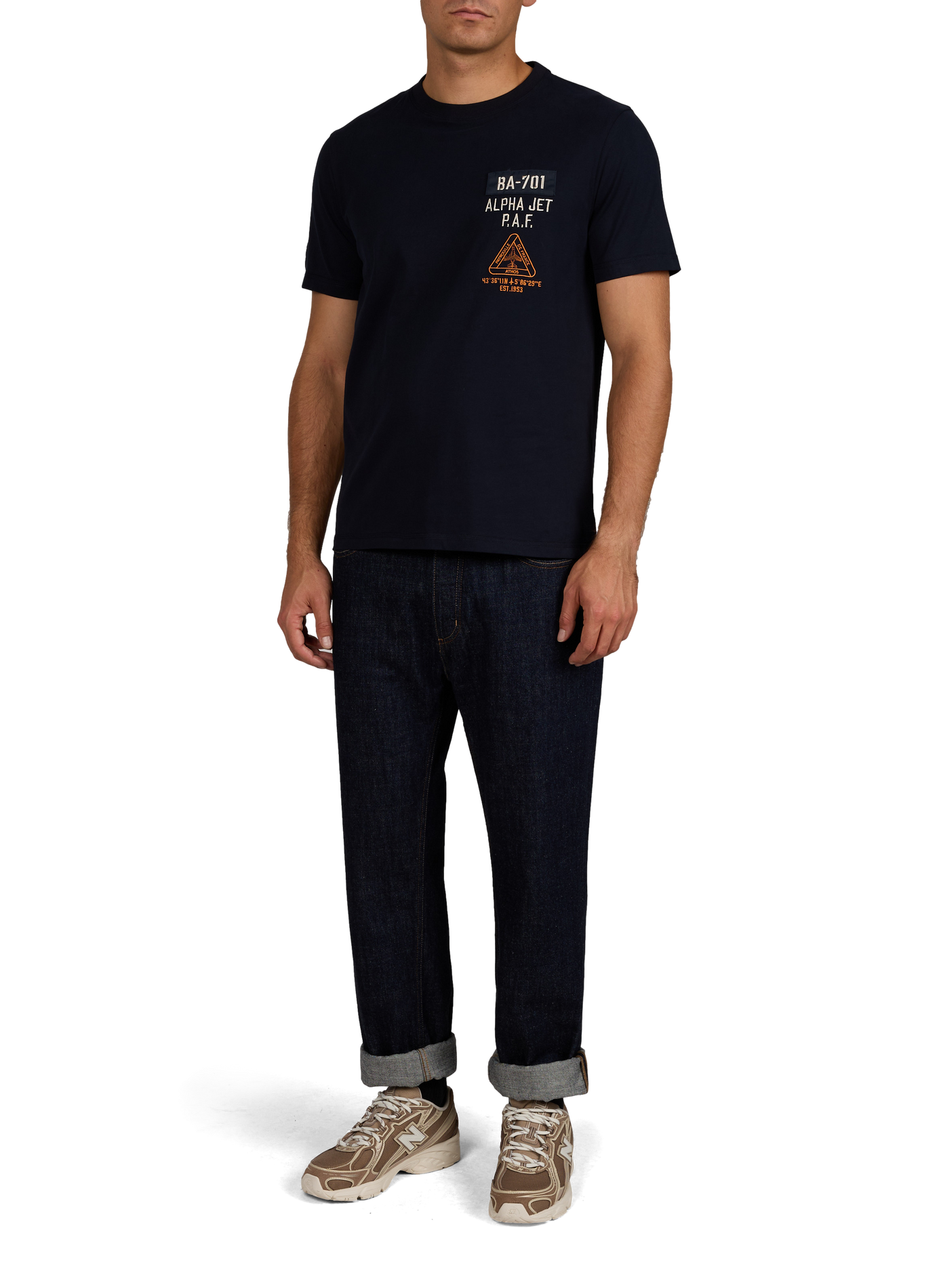 Pulse Olyh short-sleeved cotton T-shirt PATROUILLE DE FRANCE X REDSKINS Blue