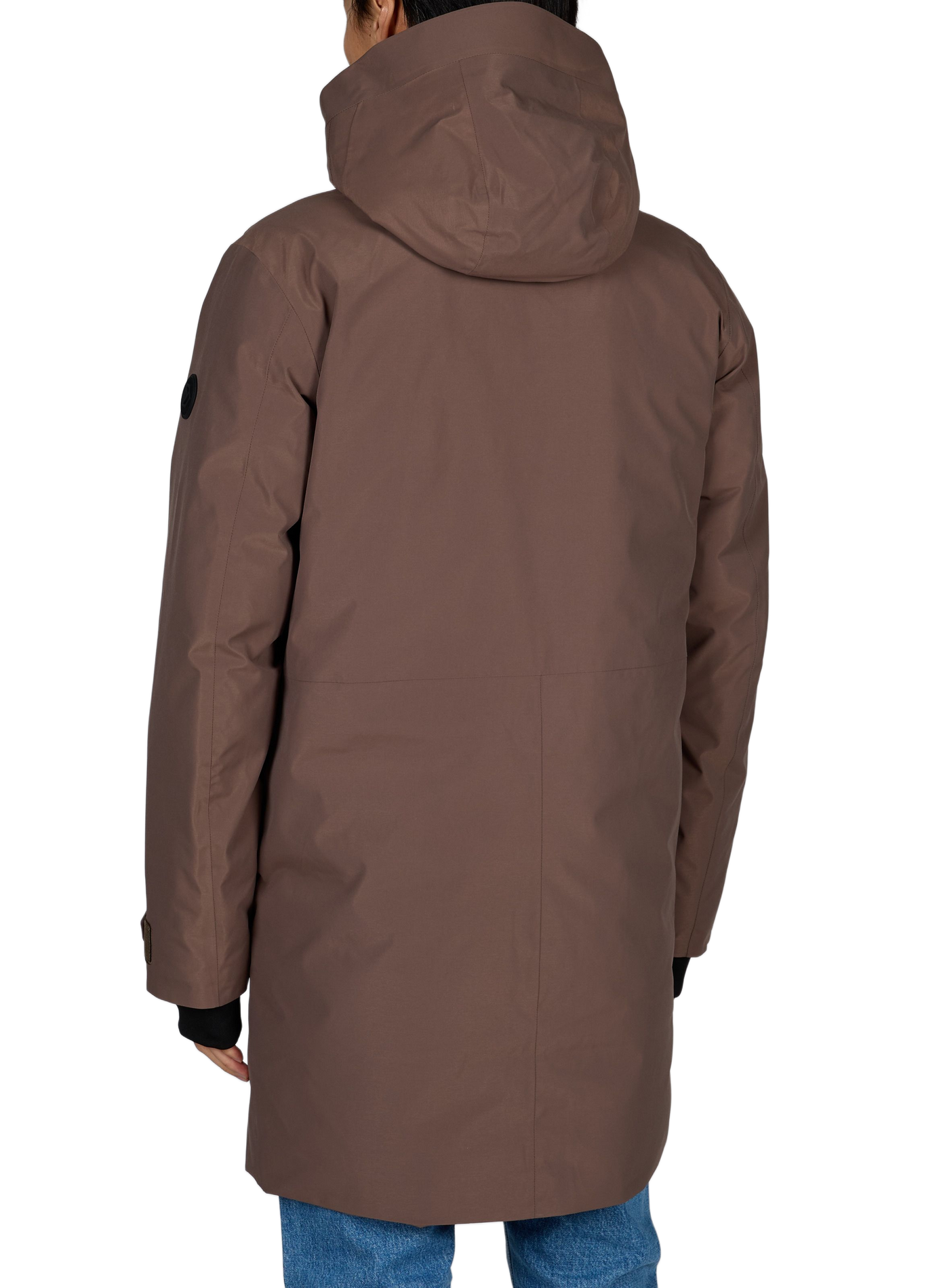 Parka droite à capuche unie DIDRIKSONS Marron
