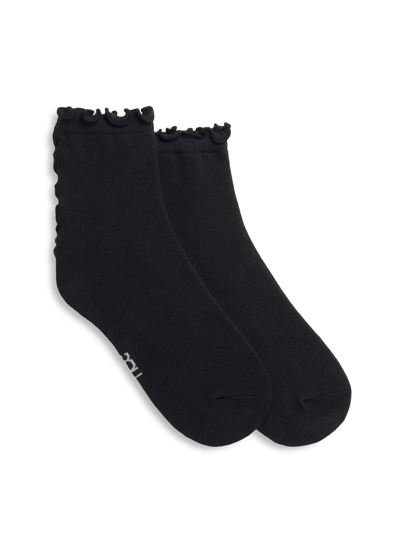 Mid-calf socks with scalloped edges UGG Black