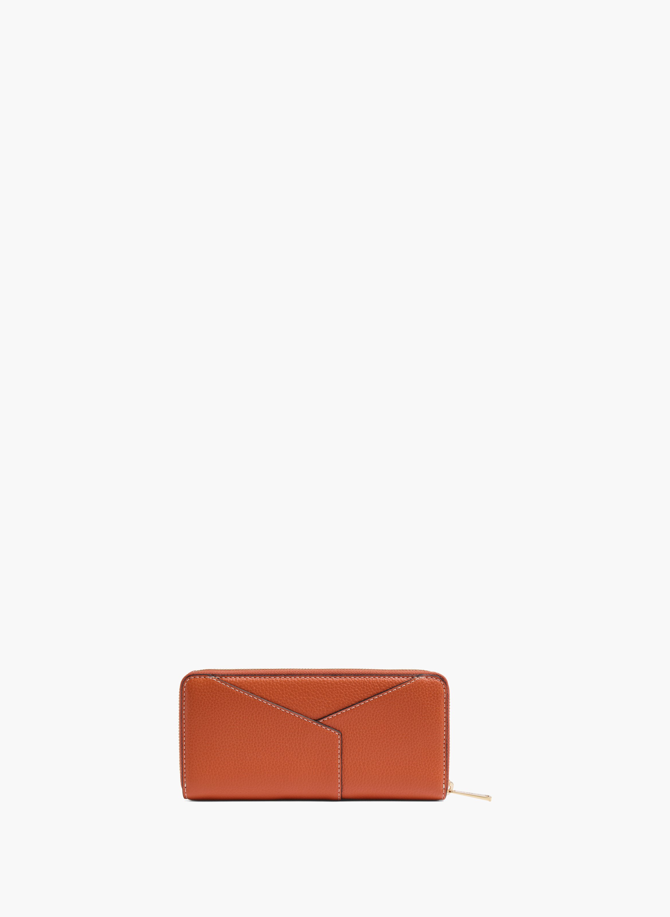 Porte-cartes long à fermeture zip enveloppe de lancel, sunrise LANCEL Orange
