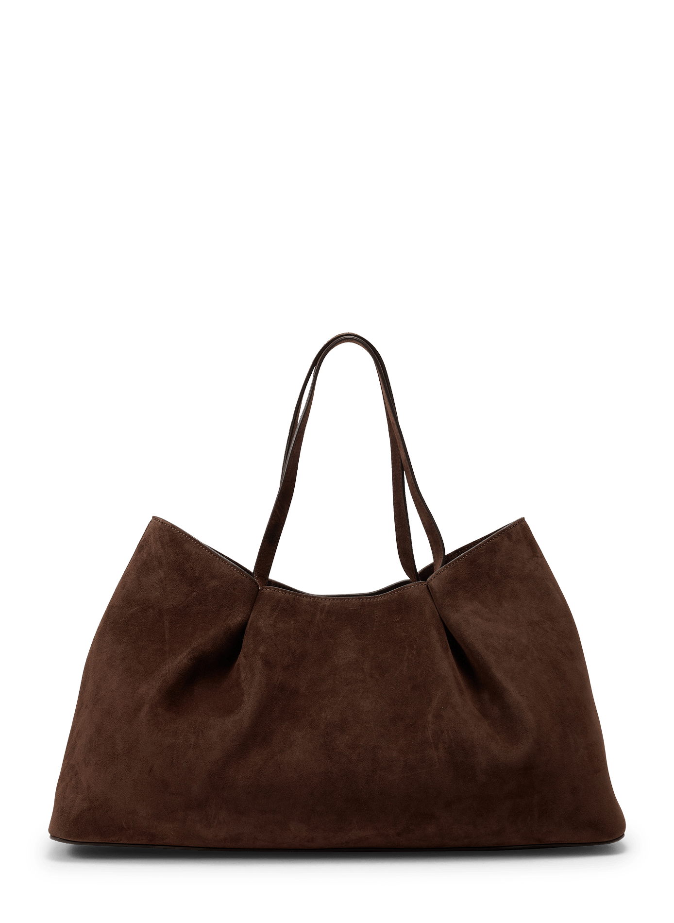 Dimple Tote Suede Shopper aus Leder ELLEME Braun