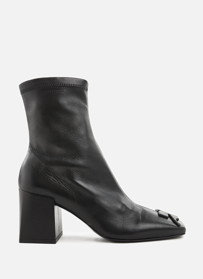Leather ankle boots COURRÈGES