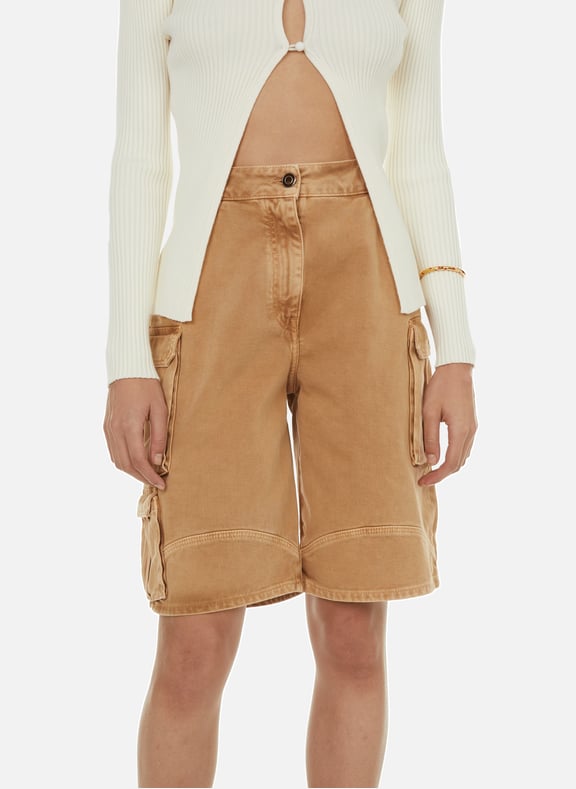 Short en coton Marron by SAISON 1865 SAISON 1865 Short en coton Marron