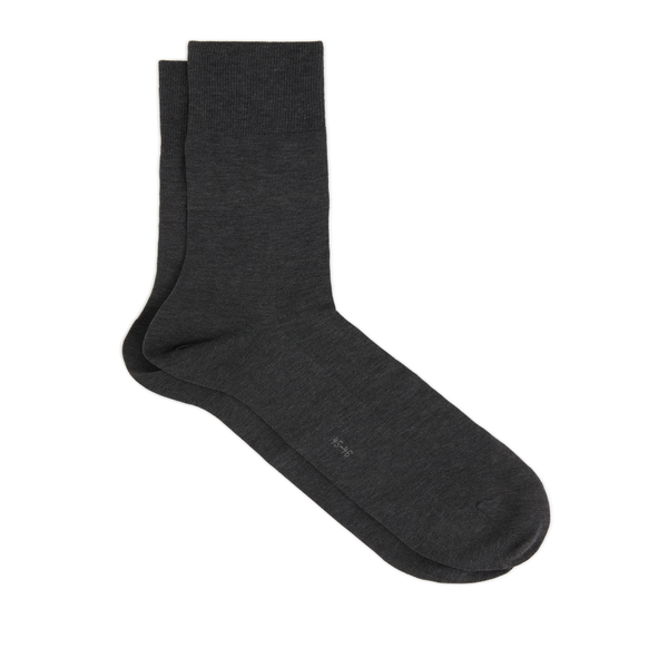 Falke Camouflage-print Mid-calf Cotton-blend Socks In Black