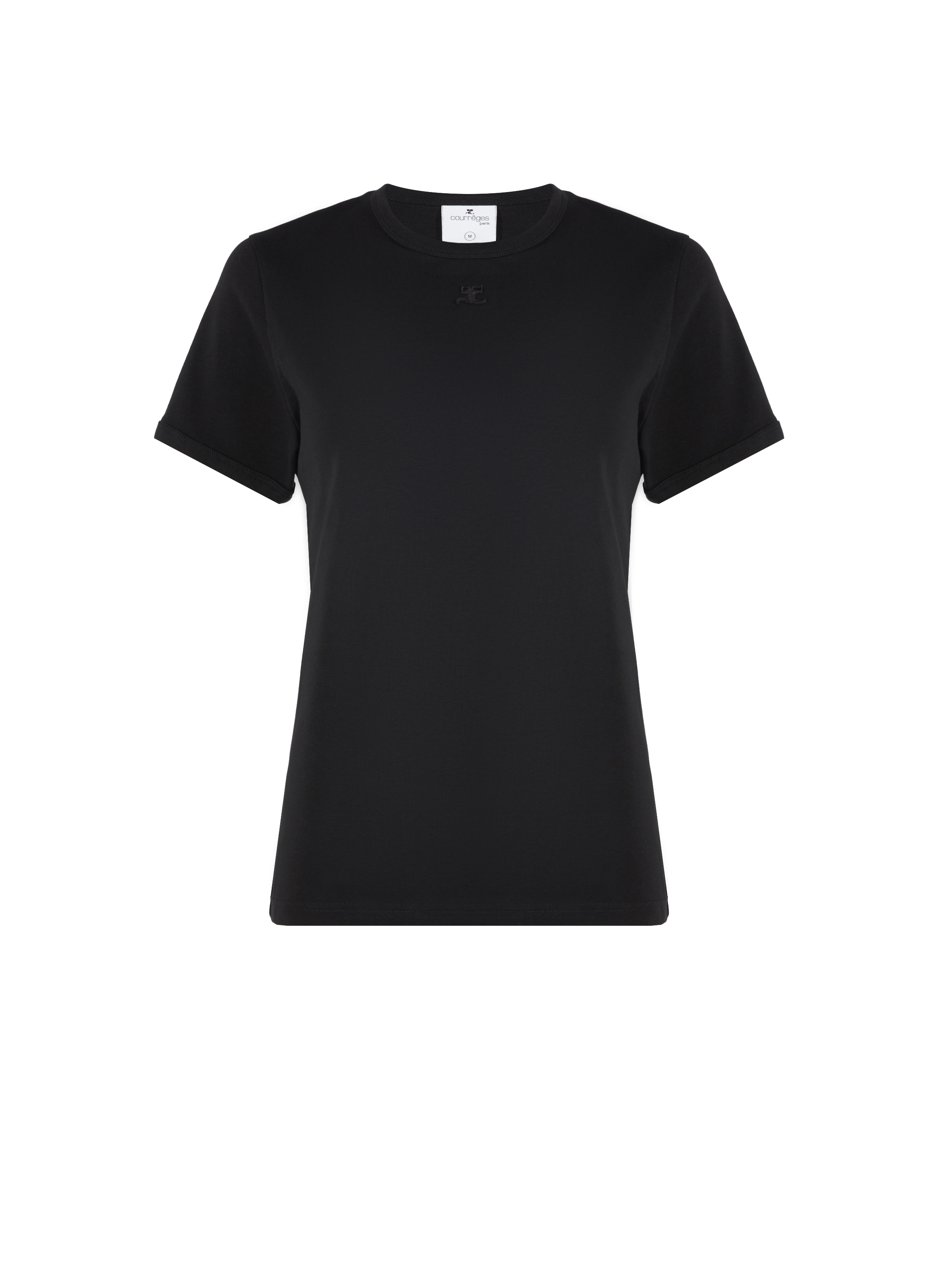Cotton T-shirt COURRÈGES Black