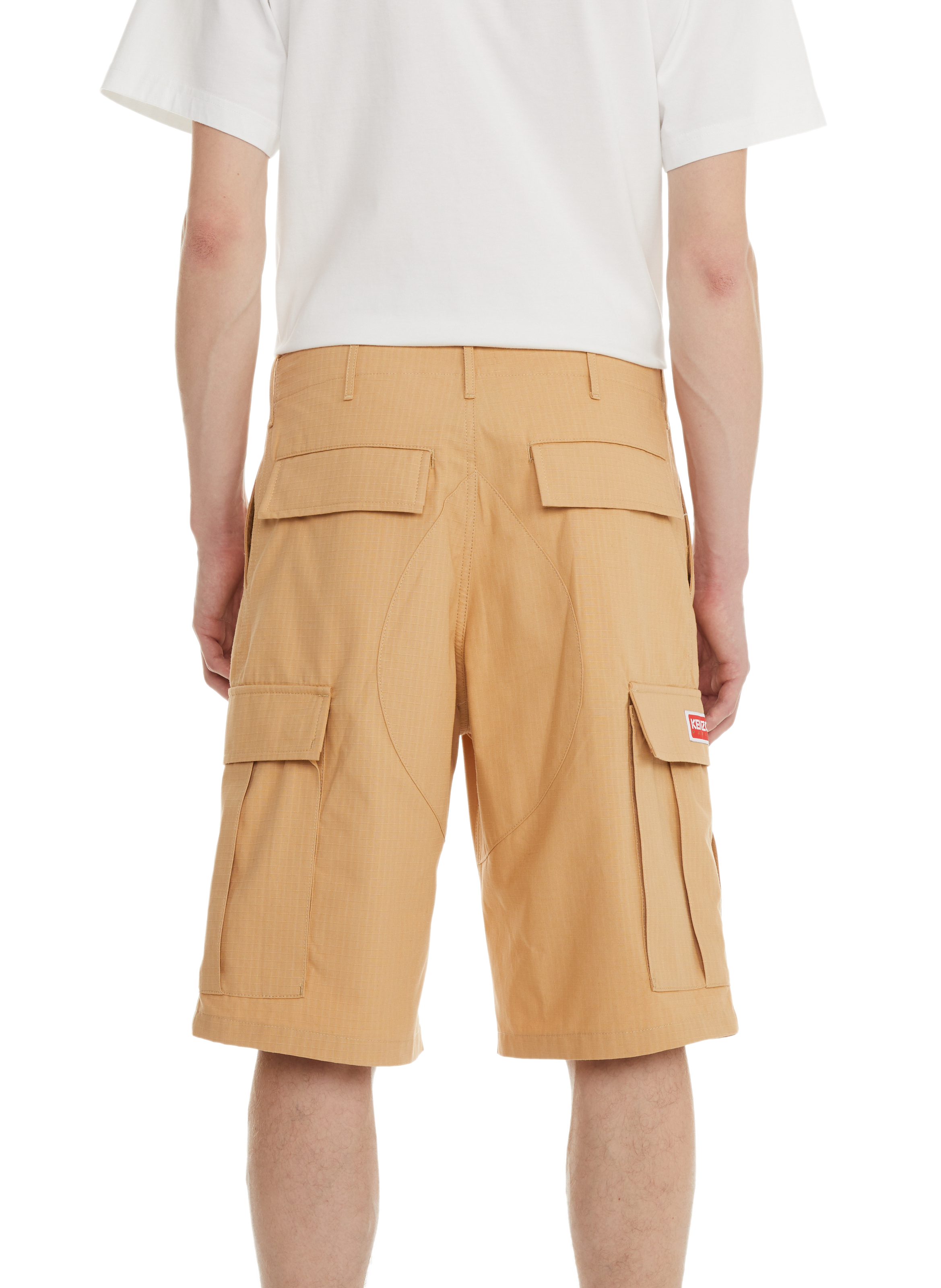 Straight cotton shorts  KENZO Beige