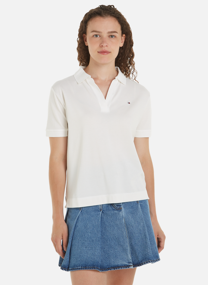 Lyocell and cotton polo shirt  TOMMY HILFIGER