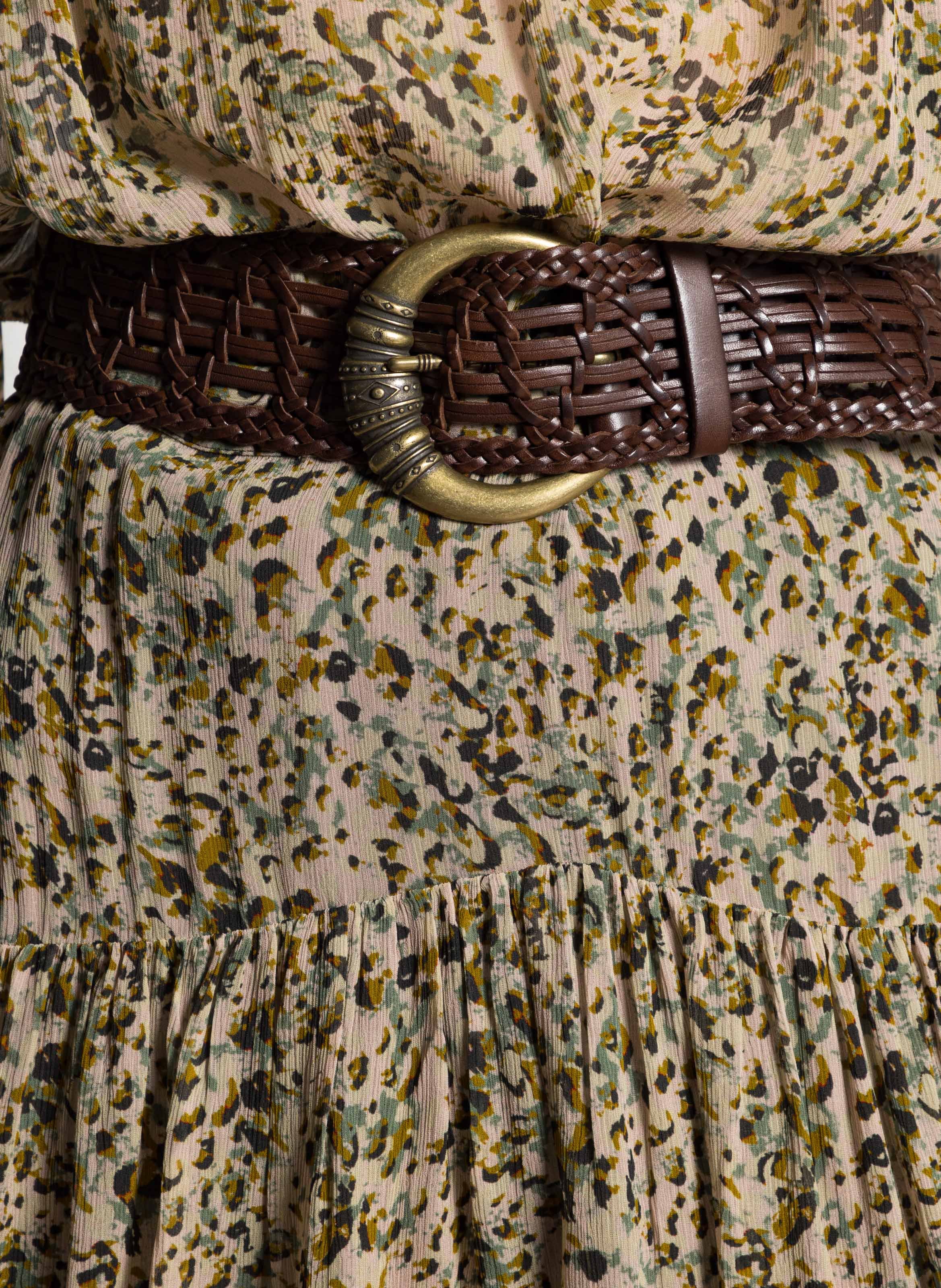 Ceinture en cuir blemence BA&SH Marron