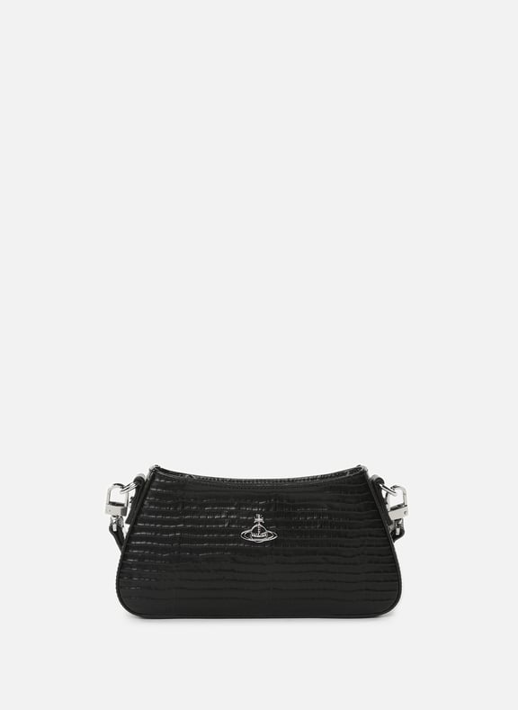 Sac à main en cuir de vache Noir by VIVIENNE WESTWOOD VIVIENNE WESTWOOD Sac à main en cuir de vache Noir