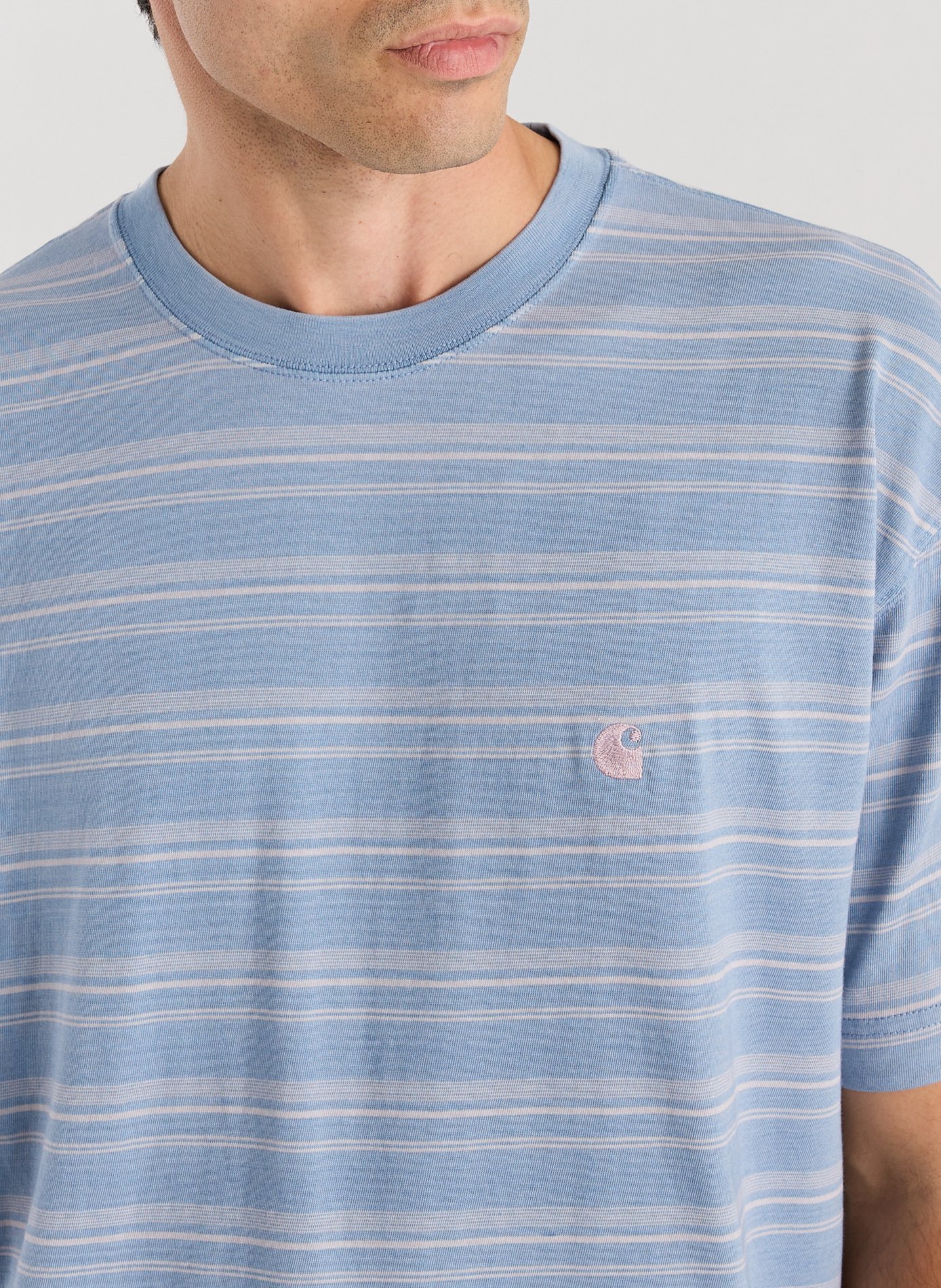 Striped T-shirt S/S Brodine CARHARTT WIP Blue