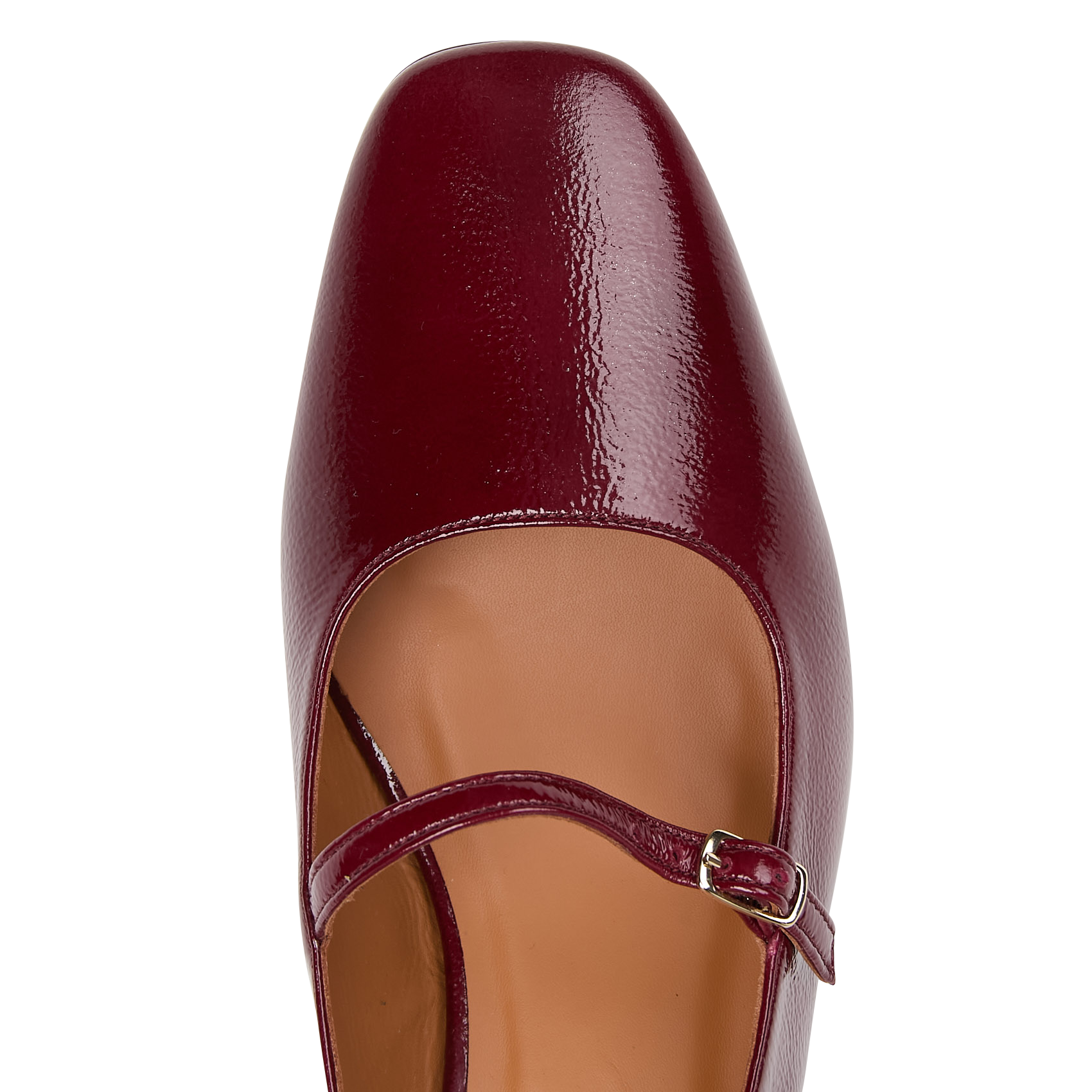 Babies en cuir vernis n°424 RIVECOUR Rouge