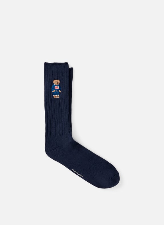Chaussettes mi-hautes en coton mélangé Bleu by POLO RALPH LAUREN POLO RALPH LAUREN Chaussettes mi-hautes en coton mélangé Bleu