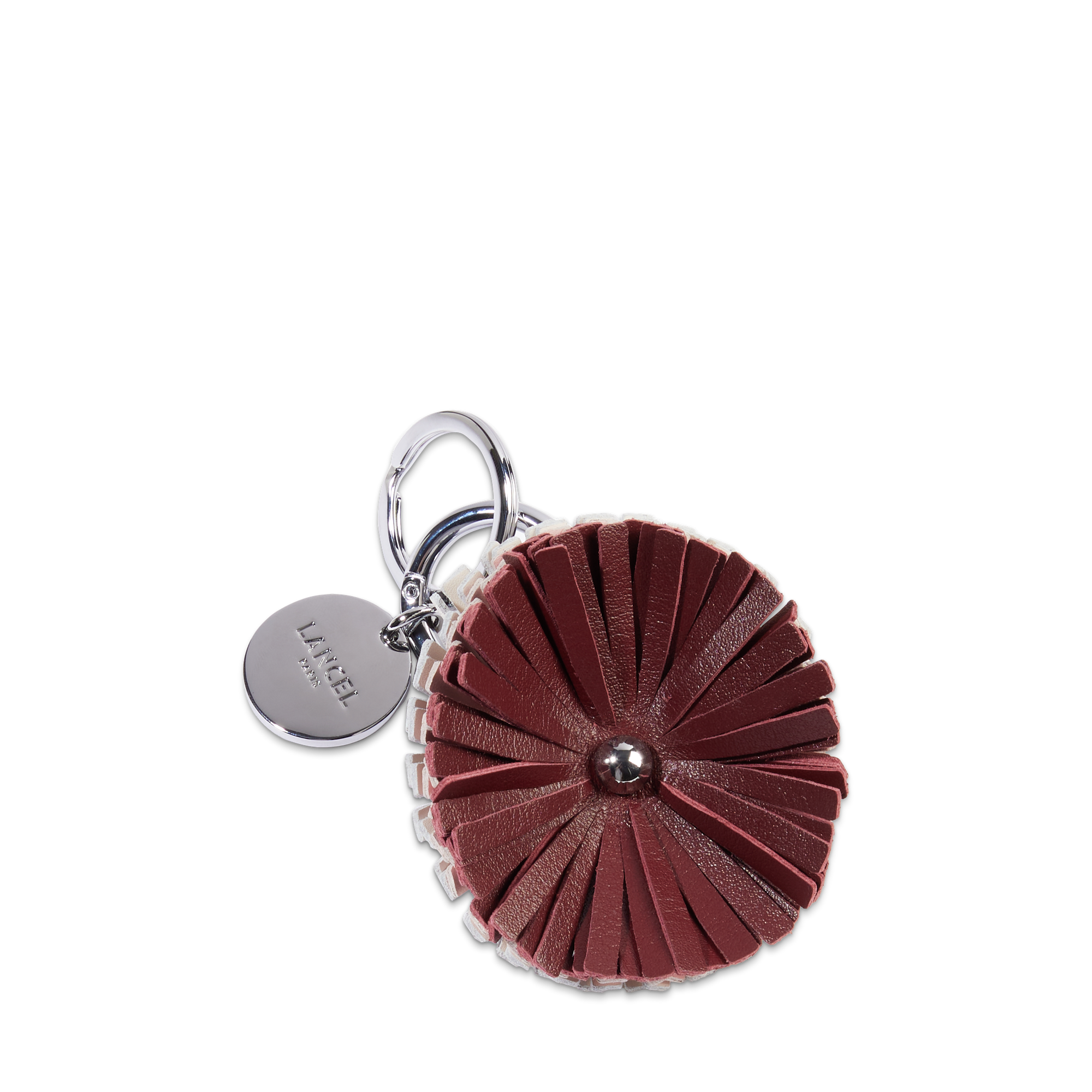 Porte-clés pivoine tutti fleuri de lancel en cuir LANCEL Violet