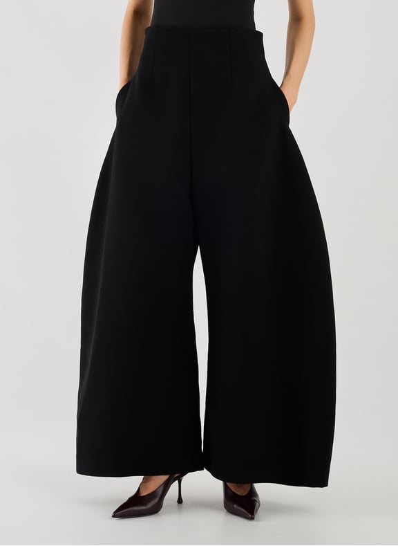 Pantalon de tailleur arrondi Noir by A.W.A.K.E. MODE A.W.A.K.E. MODE Pantalon de tailleur arrondi Noir