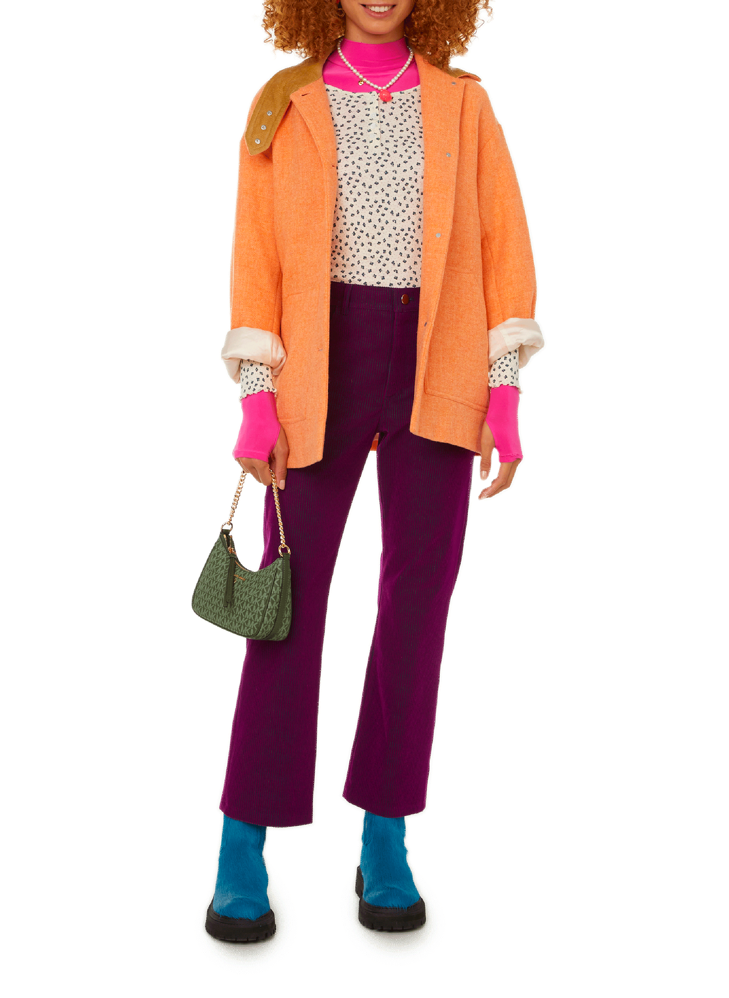 Virgin wool coat ROSEANNA Orange