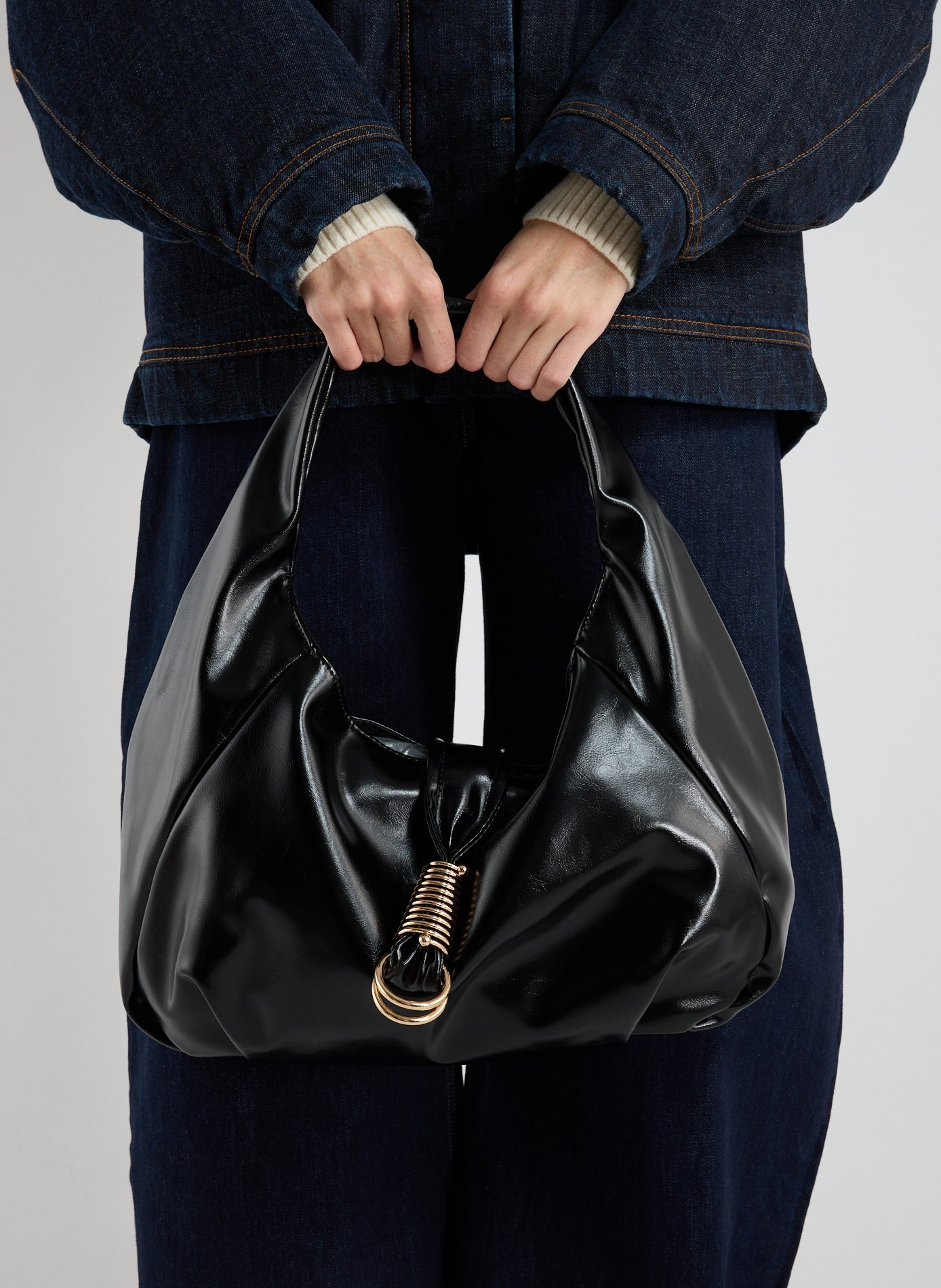 Solid color shoulder bag TOPSHOP Black