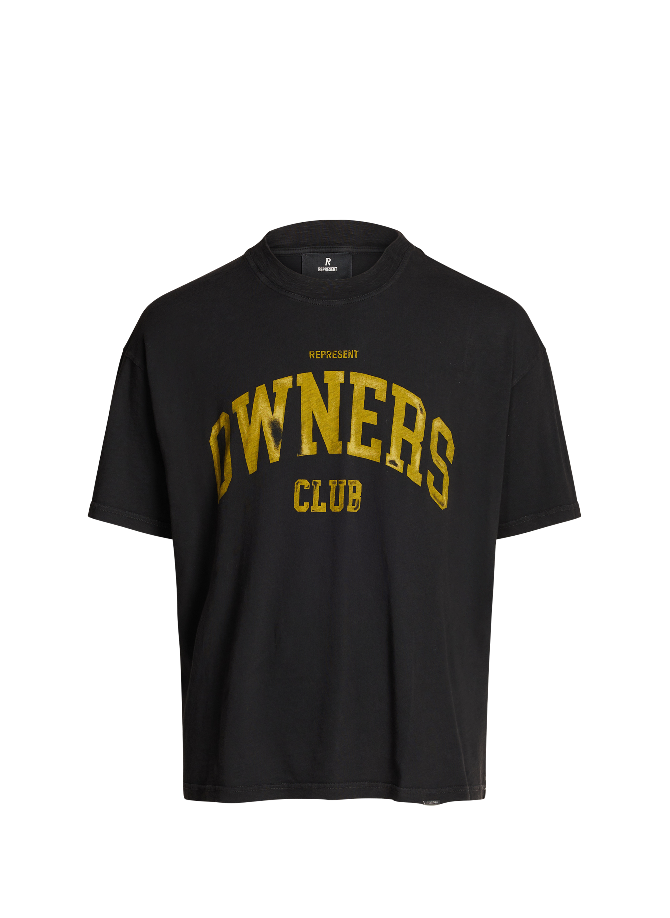 REPRESENT T-shirt col rond en coton Noir