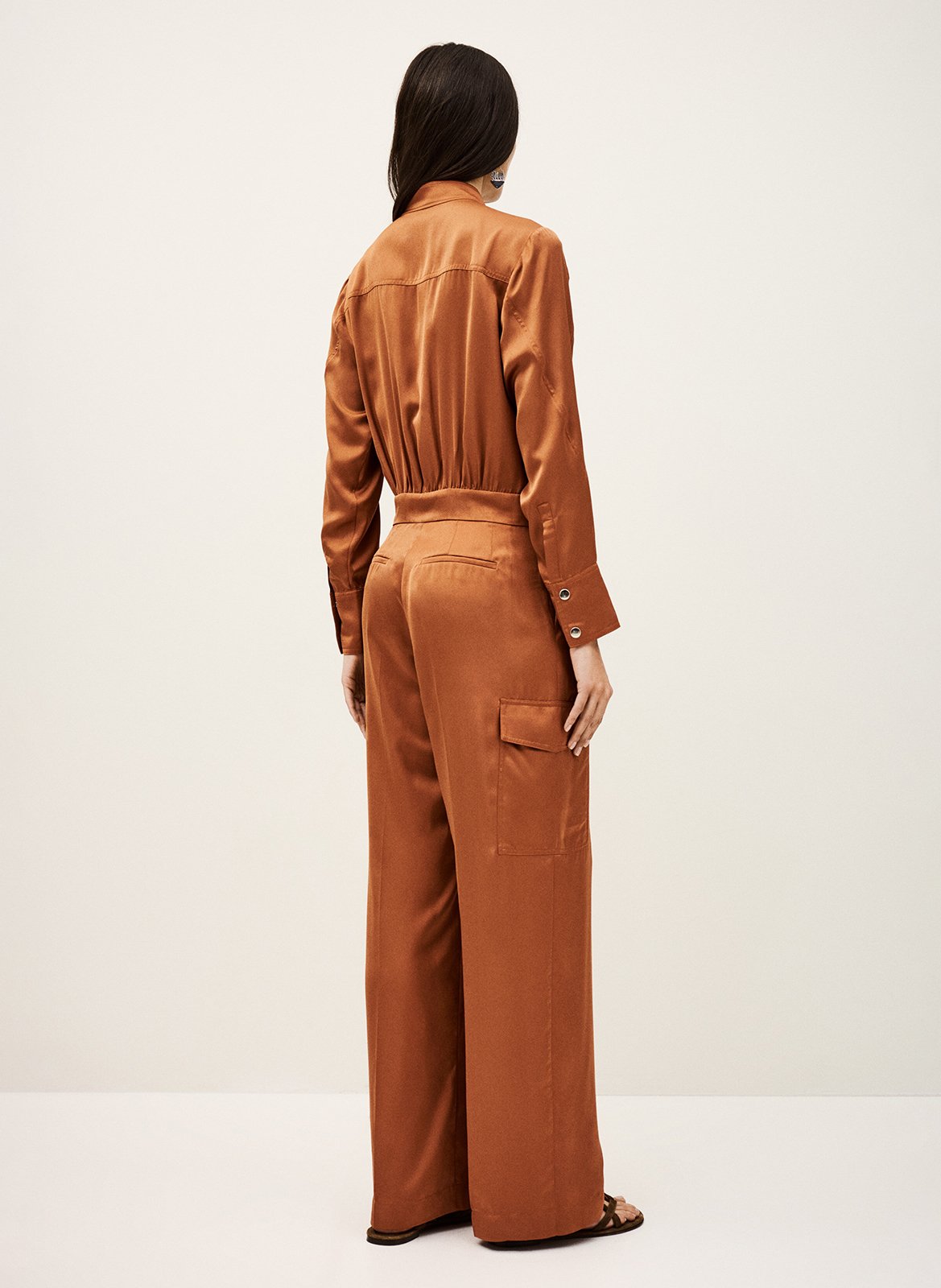 Combinaison droite satinée carmy BA&SH Rose