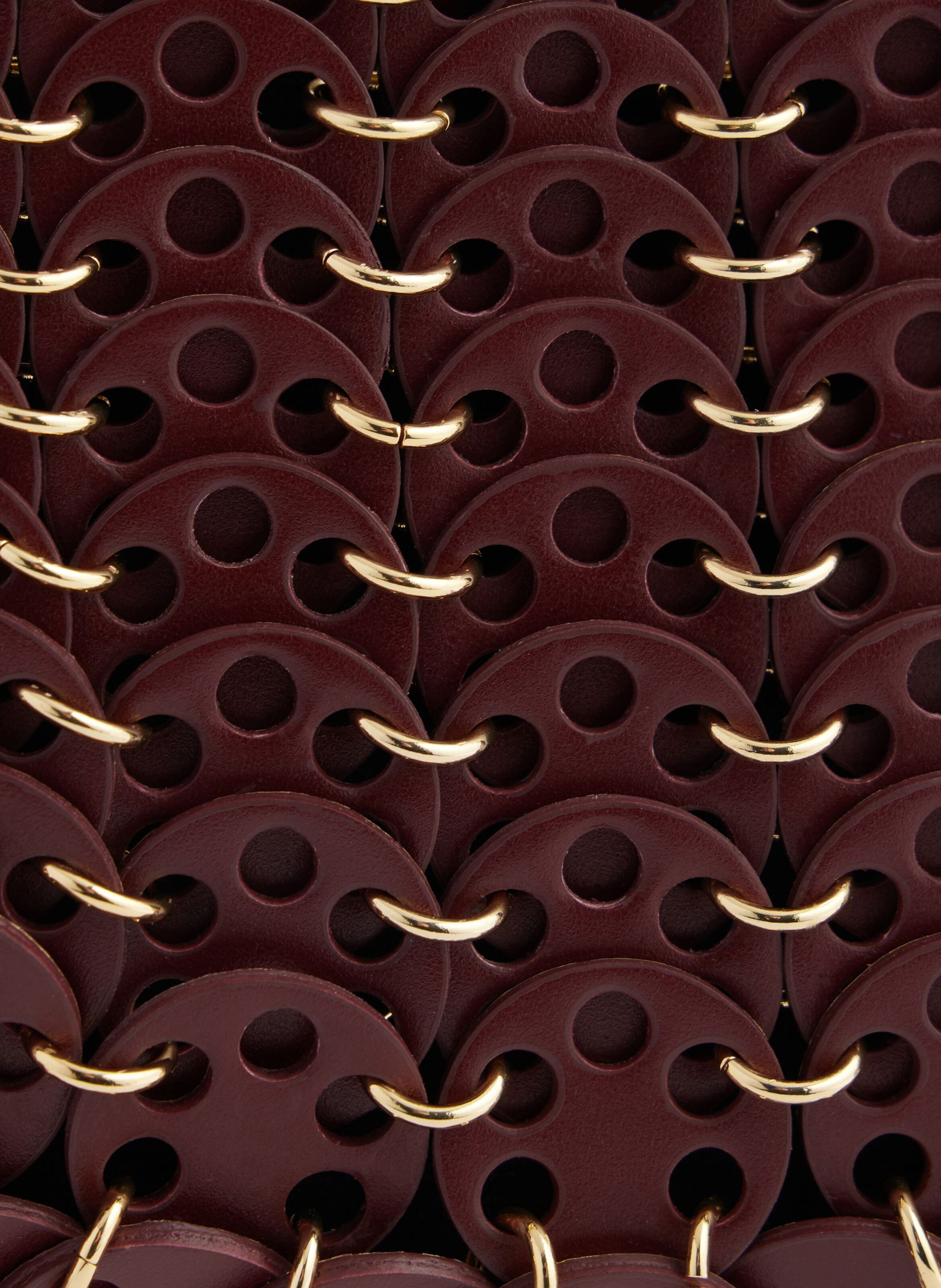 Sac moon flip en cuir réversible RABANNE Rouge