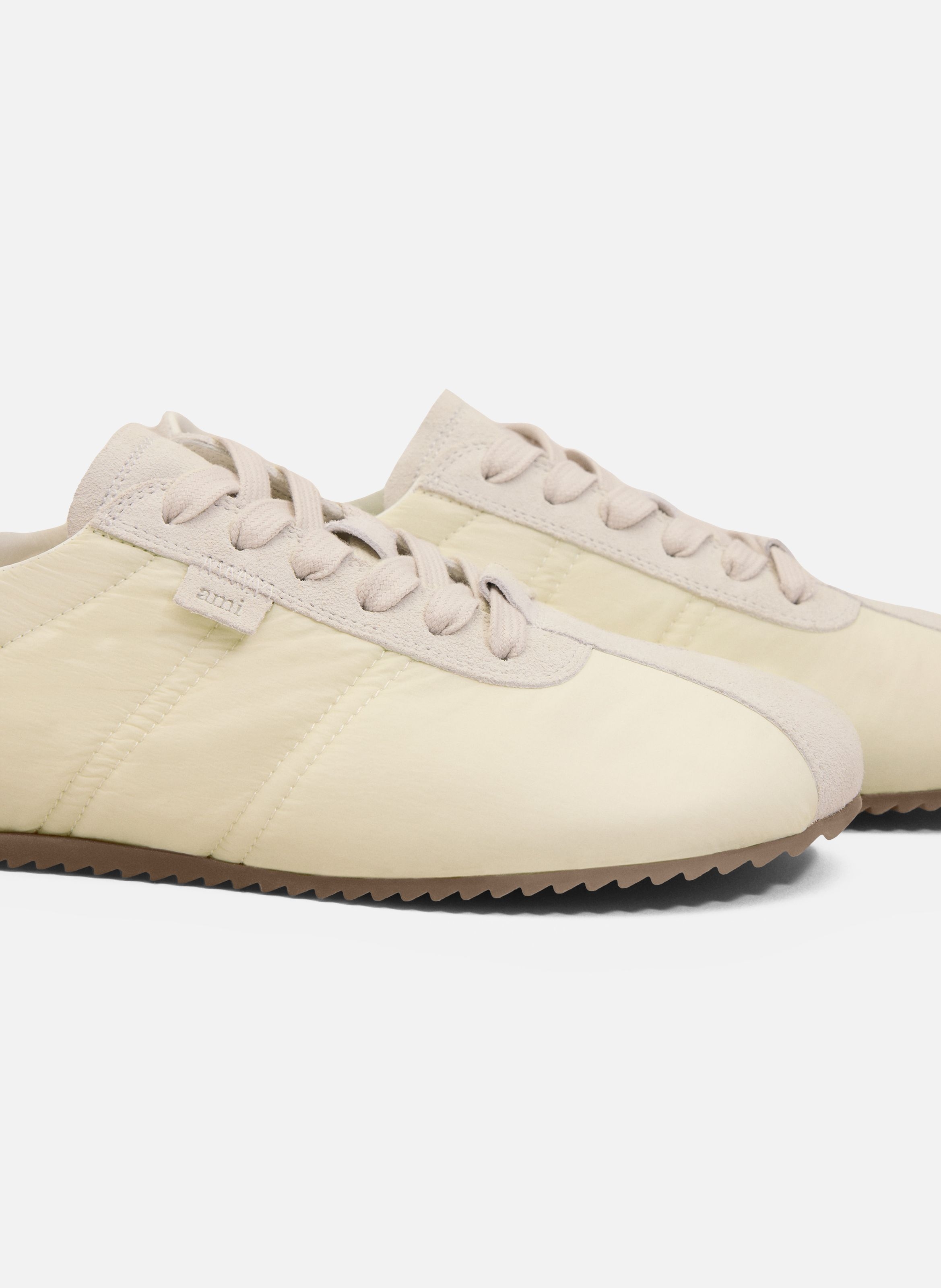 Sneakers soft unisexes en nylon AMI PARIS Blanc