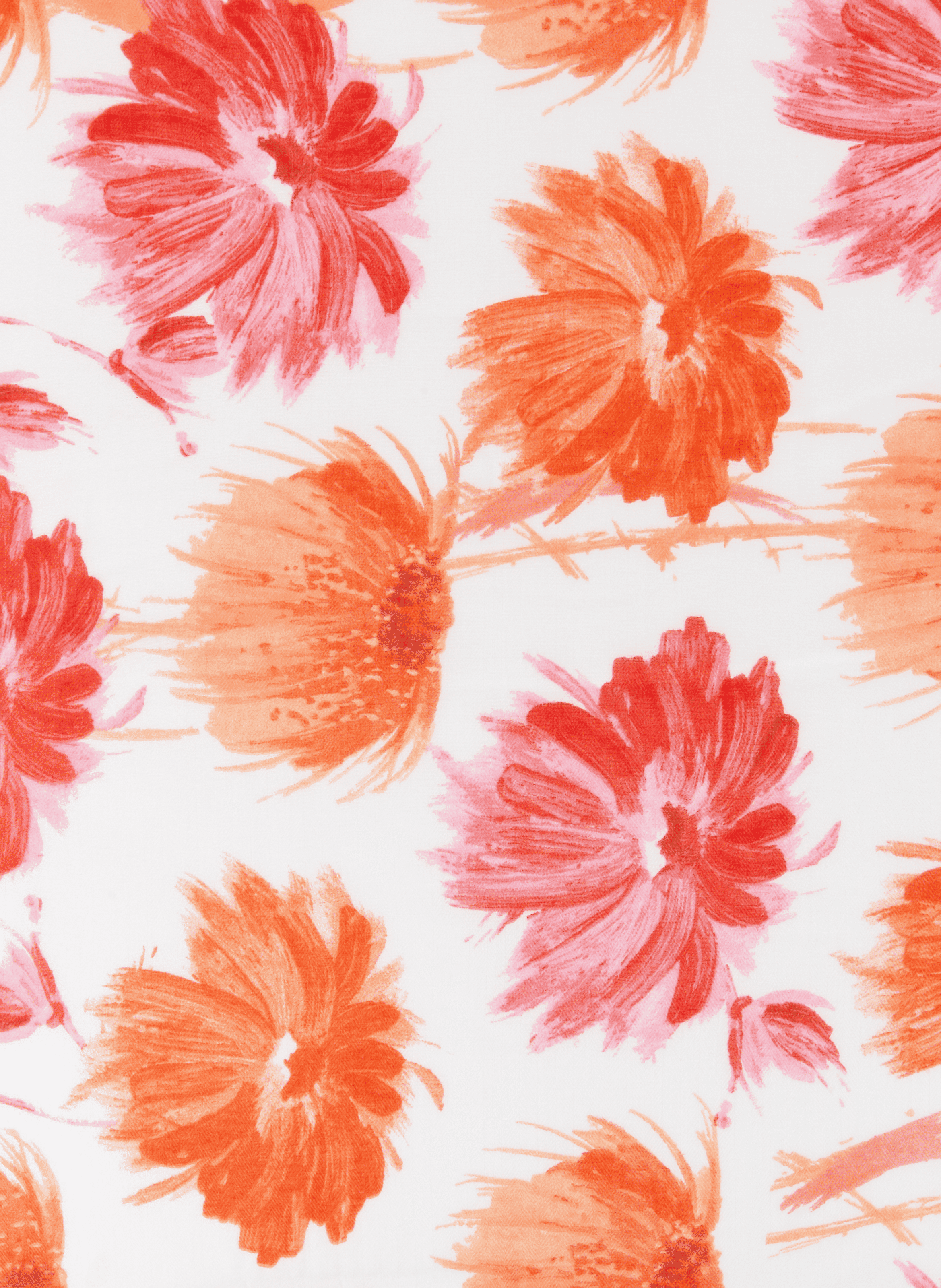 Etole imprimé fleuri AU PRINTEMPS PARIS Orange